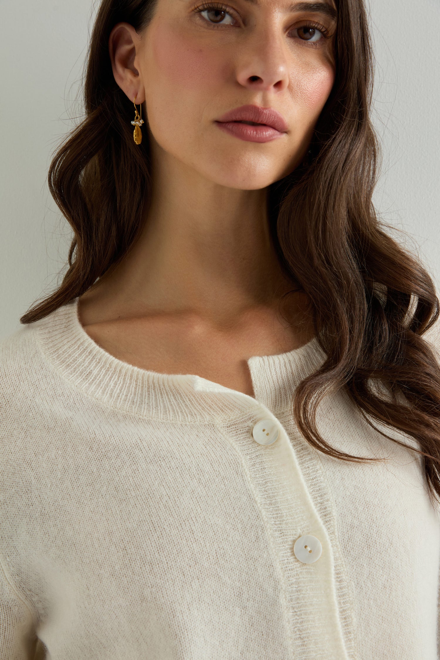 Short Sleeve Cashmere Cardi