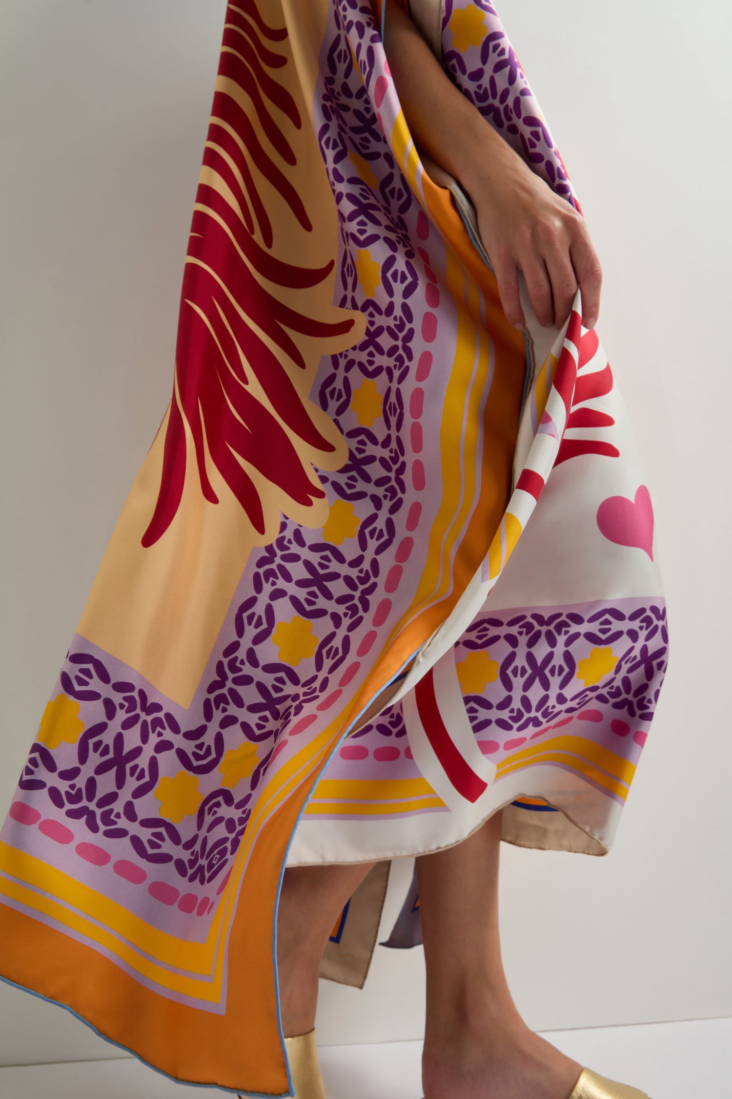 Reversible Silk Kaftan