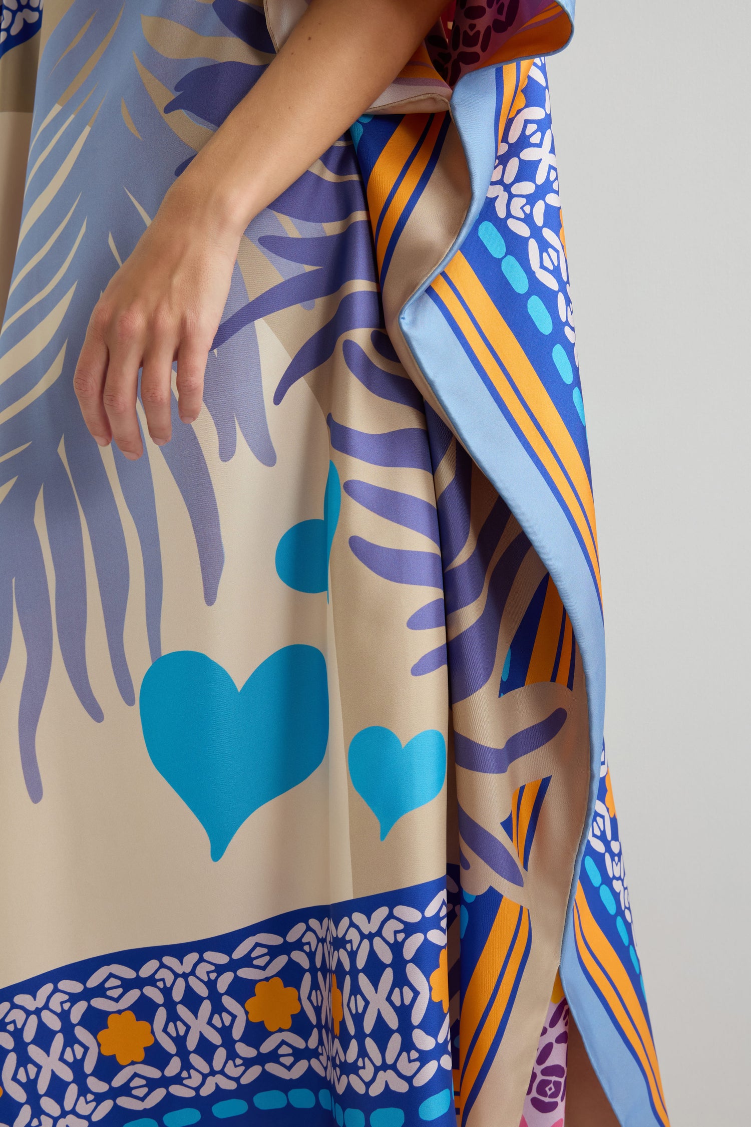 Reversible Silk Kaftan