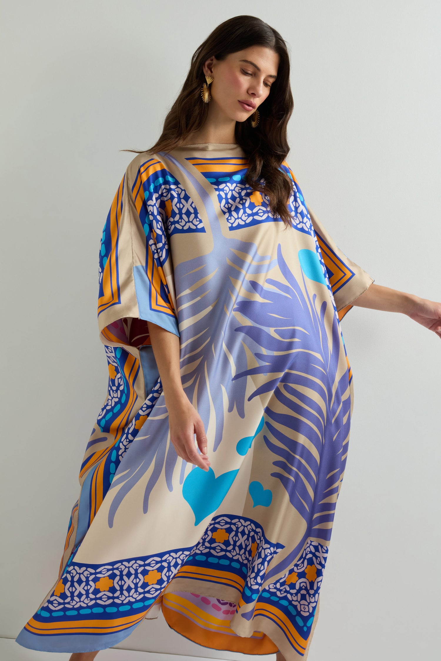 Reversible Silk Kaftan