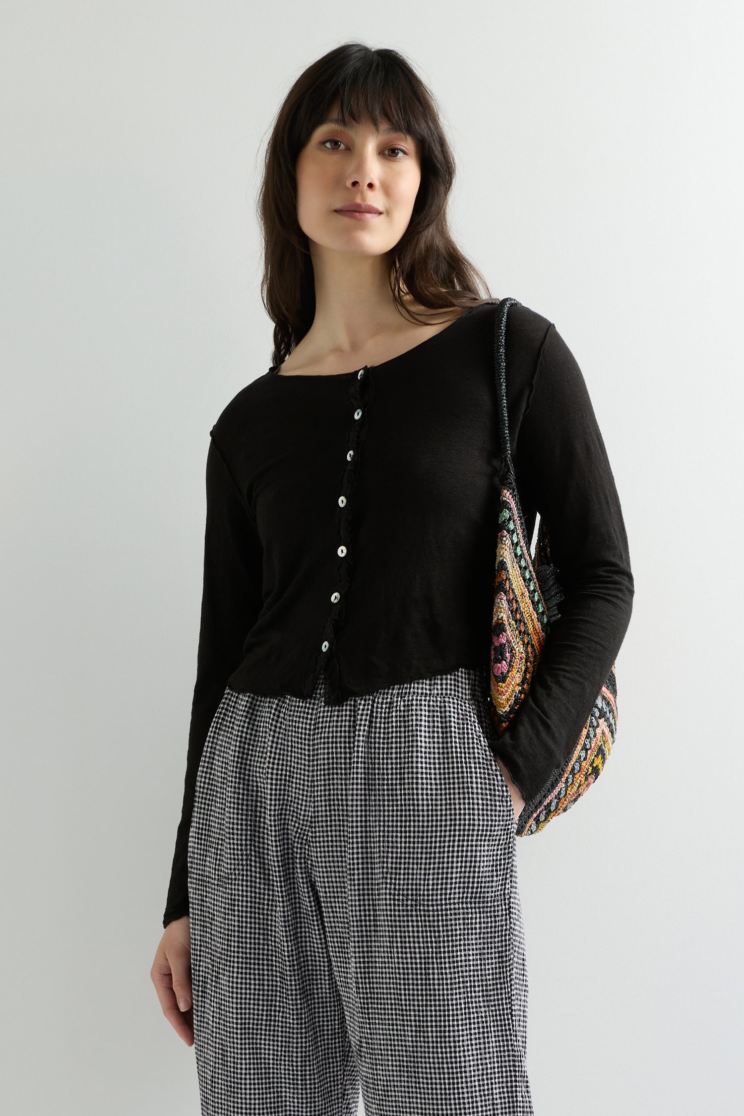 Short Linen Cardi