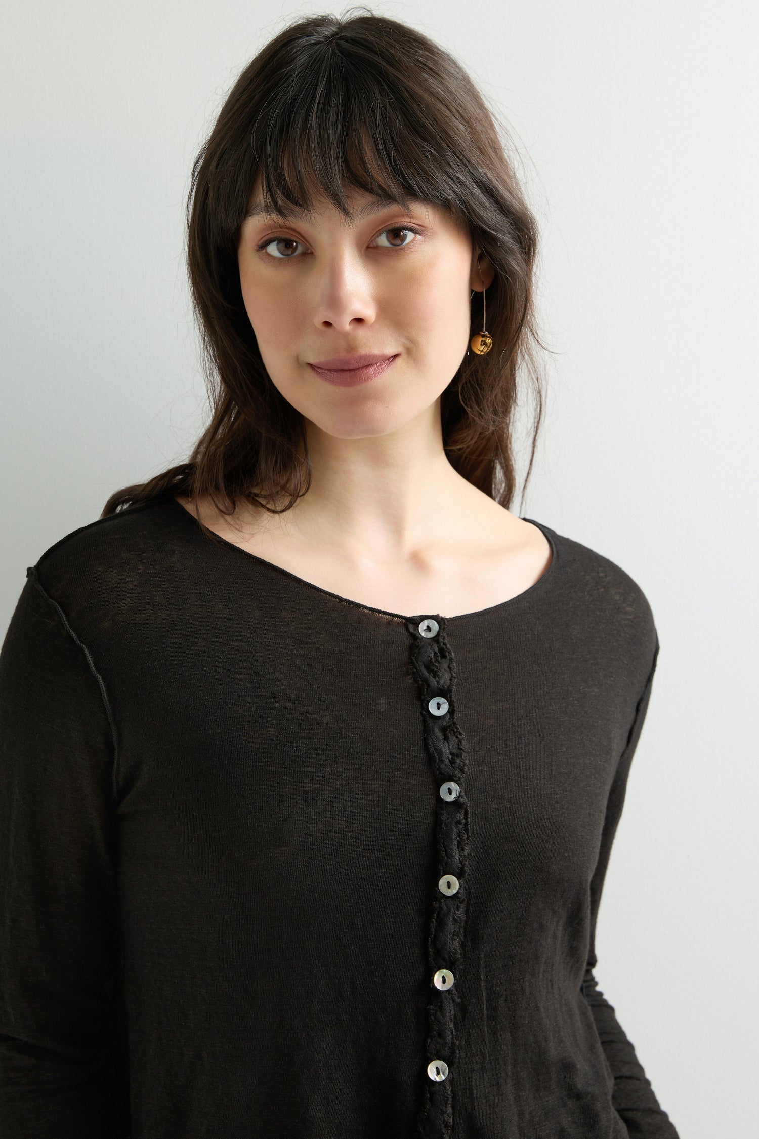 Short Linen Cardi