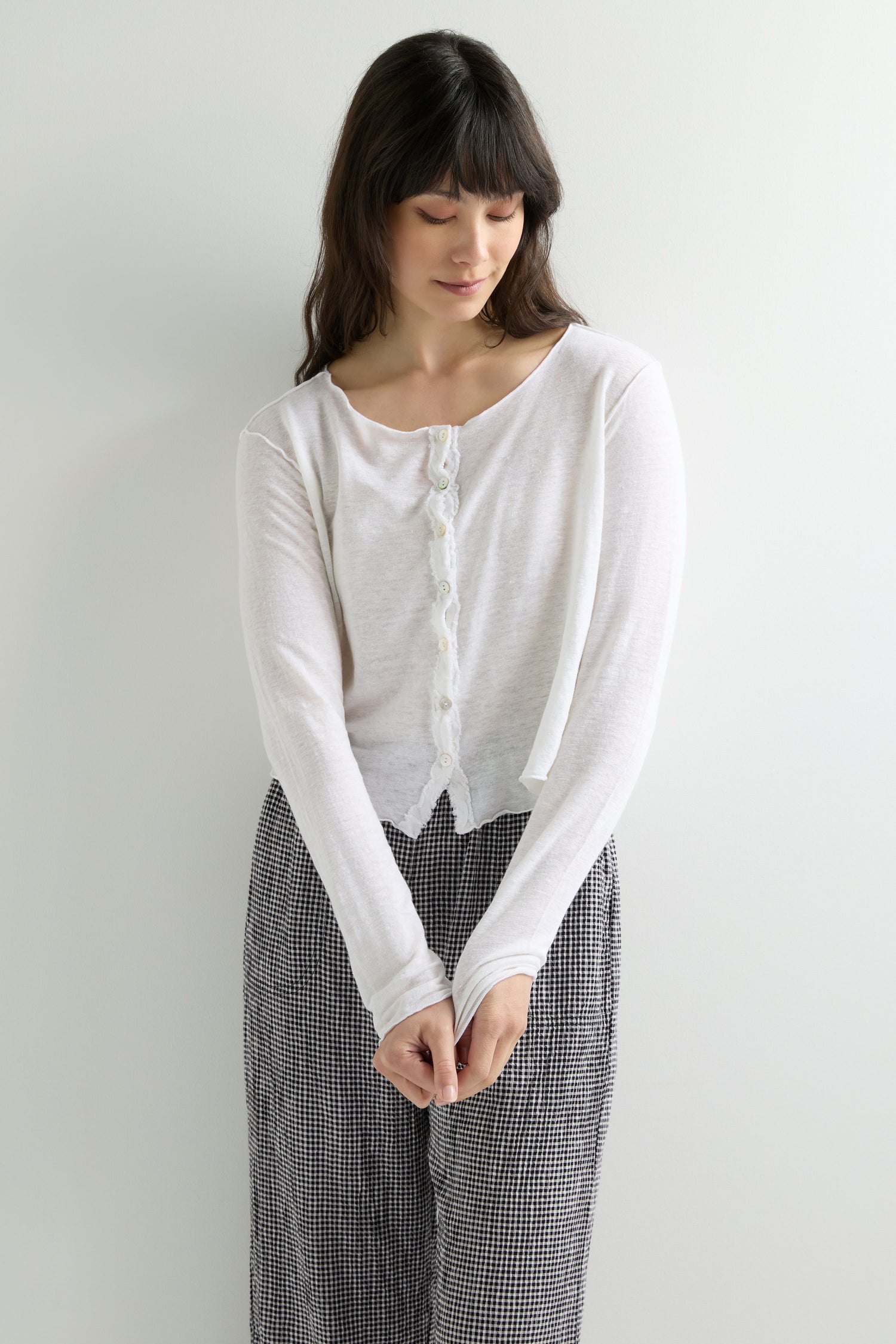 Short Linen Cardi