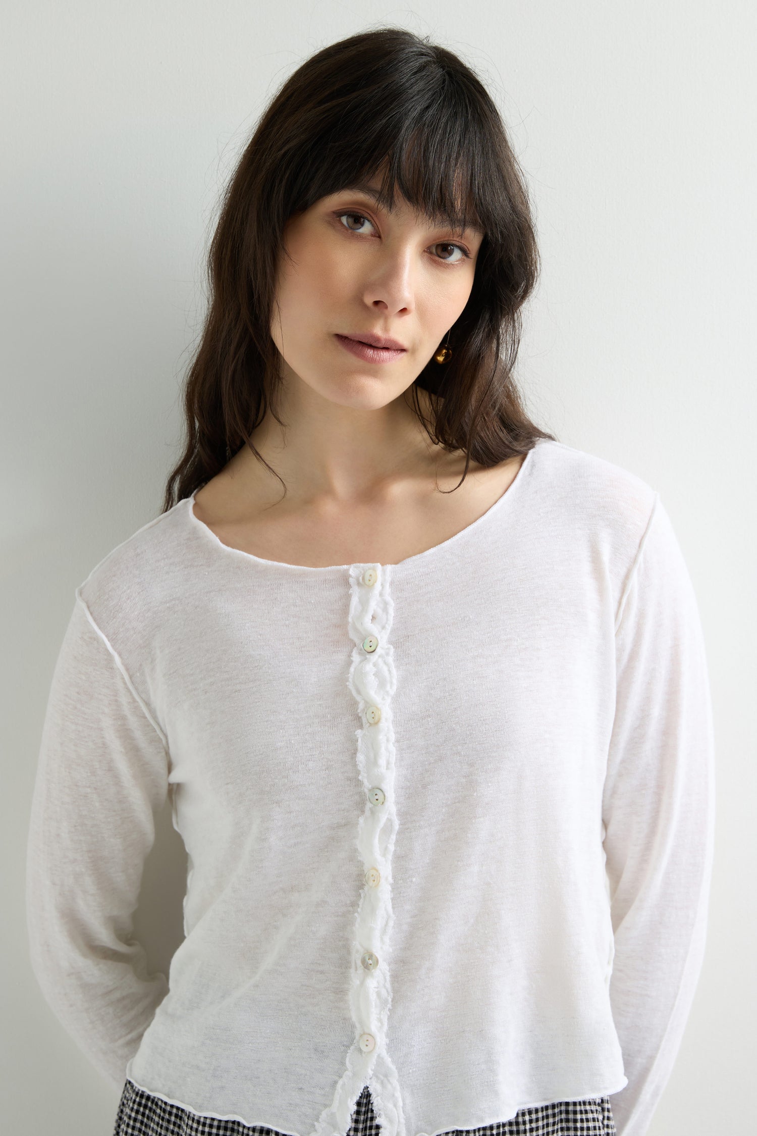 Short Linen Cardi