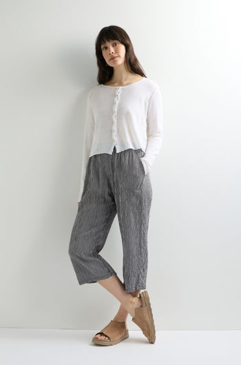 Easy Crop Check Trouser