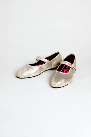 Metallic Mary Jane Shoes