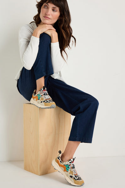 Yamano 3 Leopard Trainers – Sahara