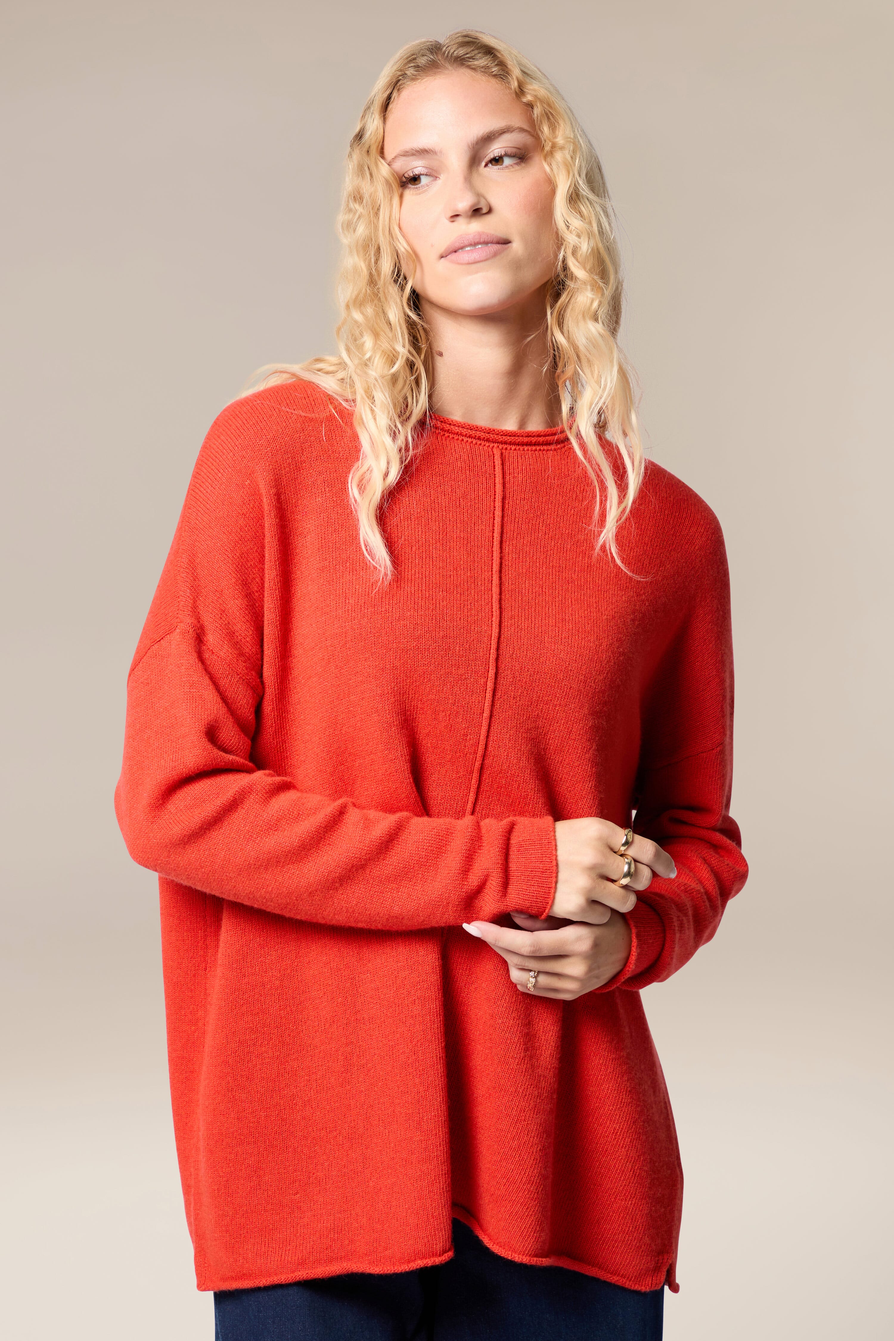 Red deals merino jumper