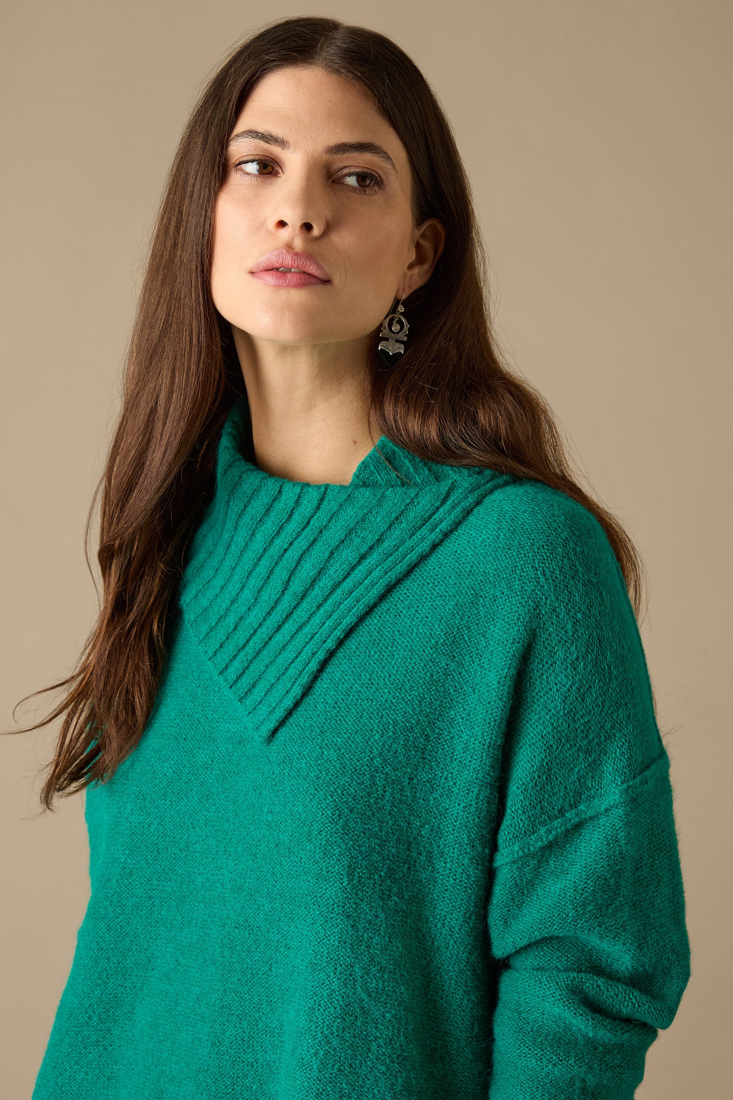 Asymmetric Knit Jumper