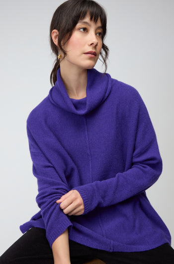 Merino Wool Cowl Neck Jumper