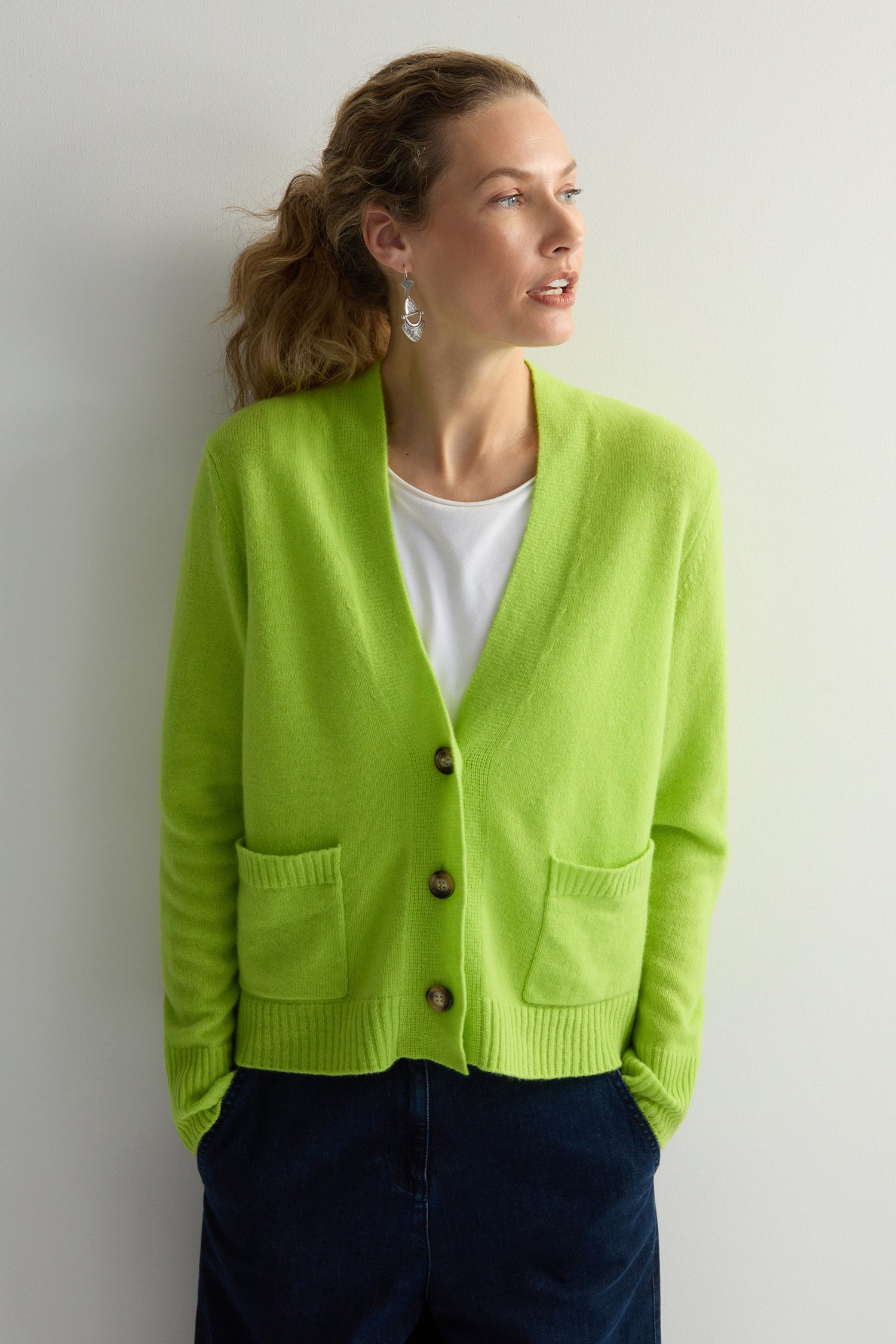 Merino Boxy Cardigan