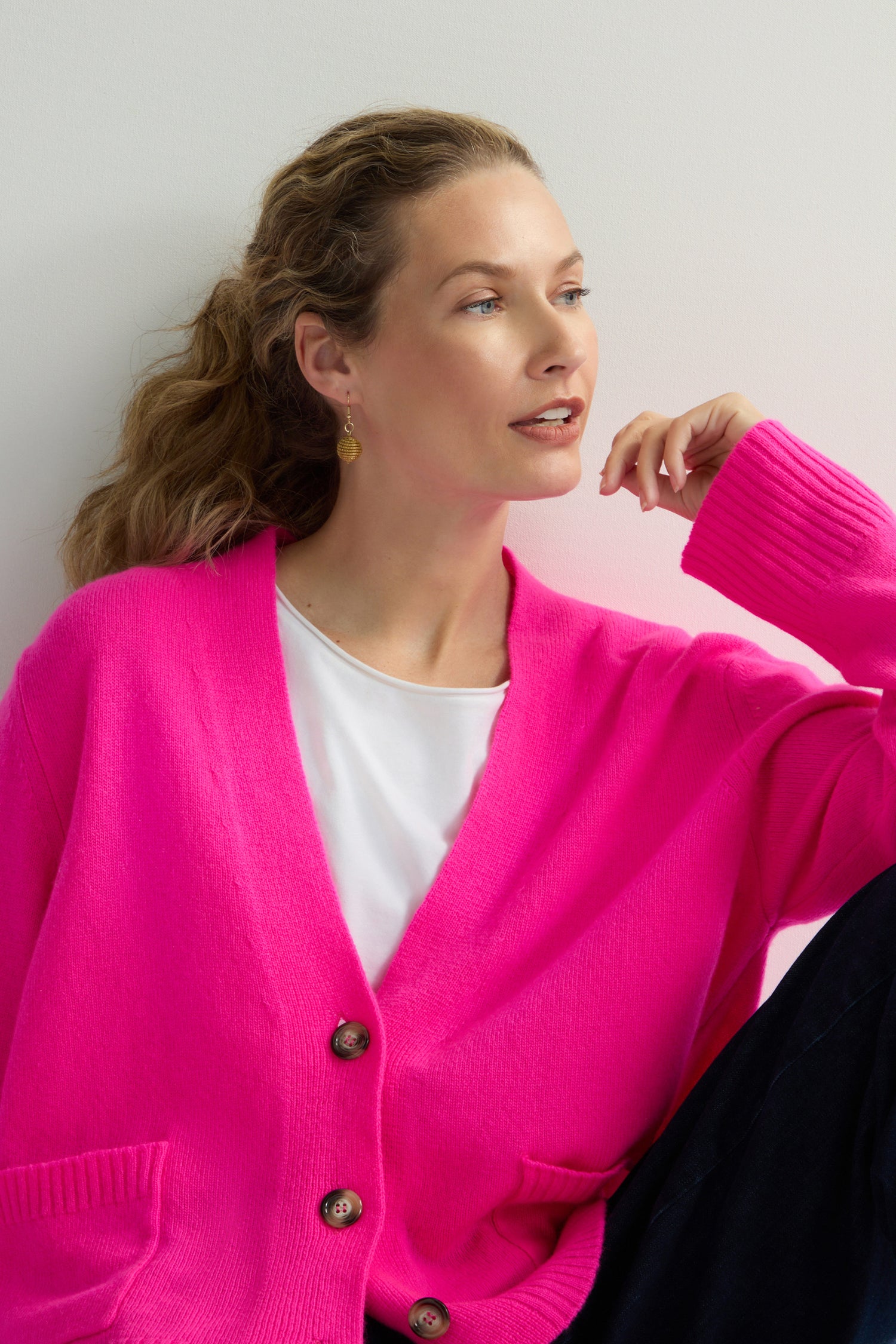 Merino Boxy Cardigan