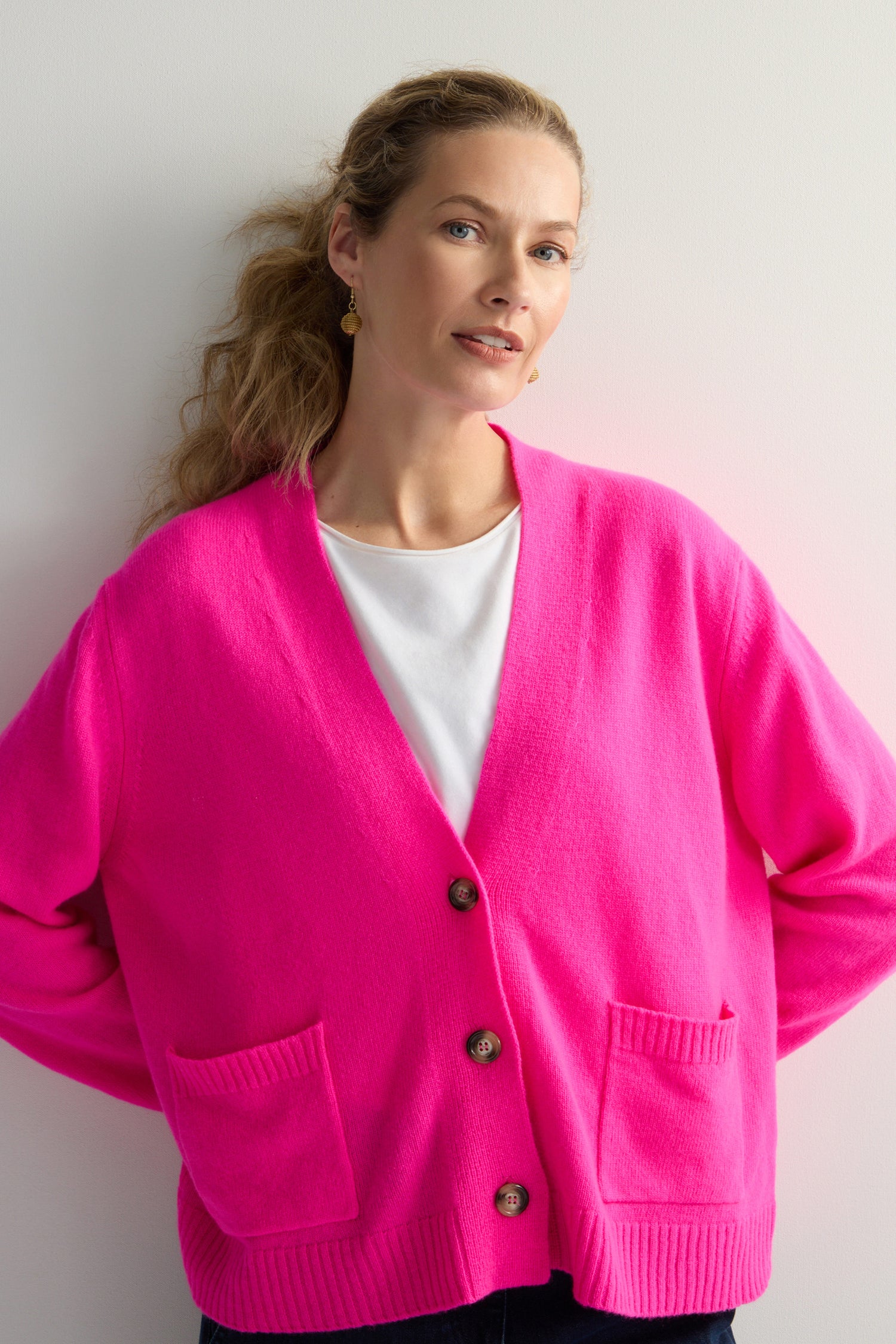 Merino Wool Boxy Cardigan