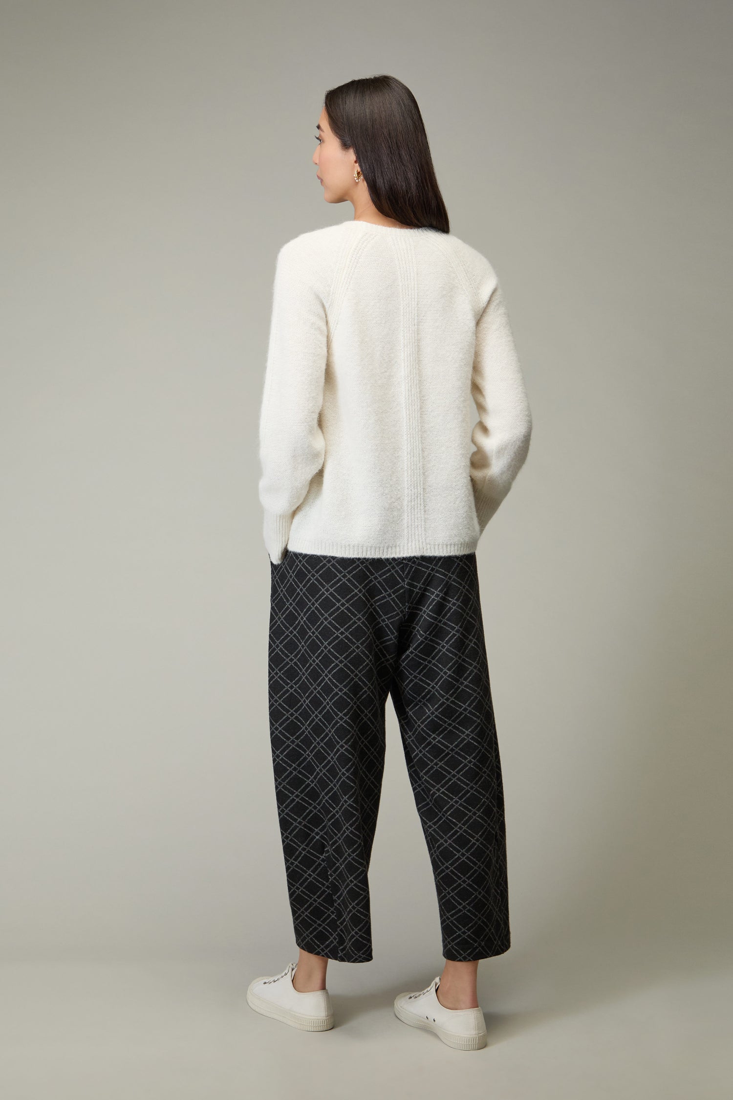 Alpaca Blend Seam Detail Jumper