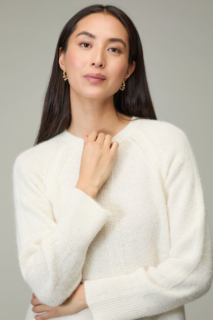 Alpaca Blend Seam Detail Jumper