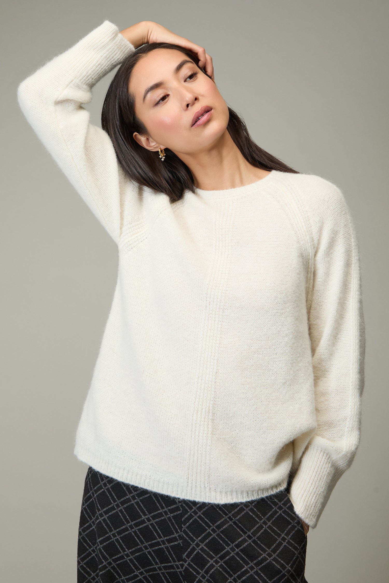 Alpaca Blend Seam Detail Jumper