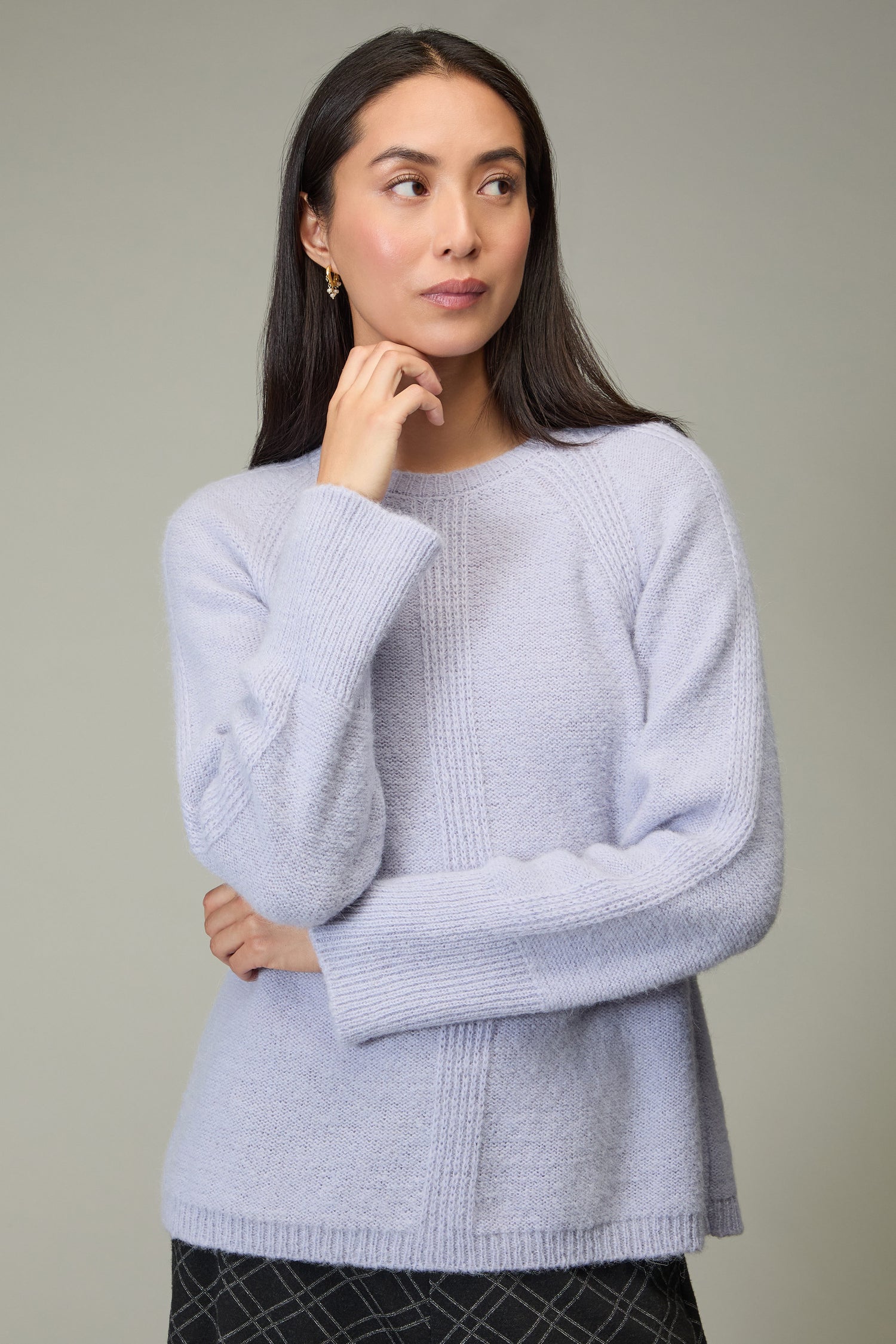 Alpaca Blend Seam Detail Jumper