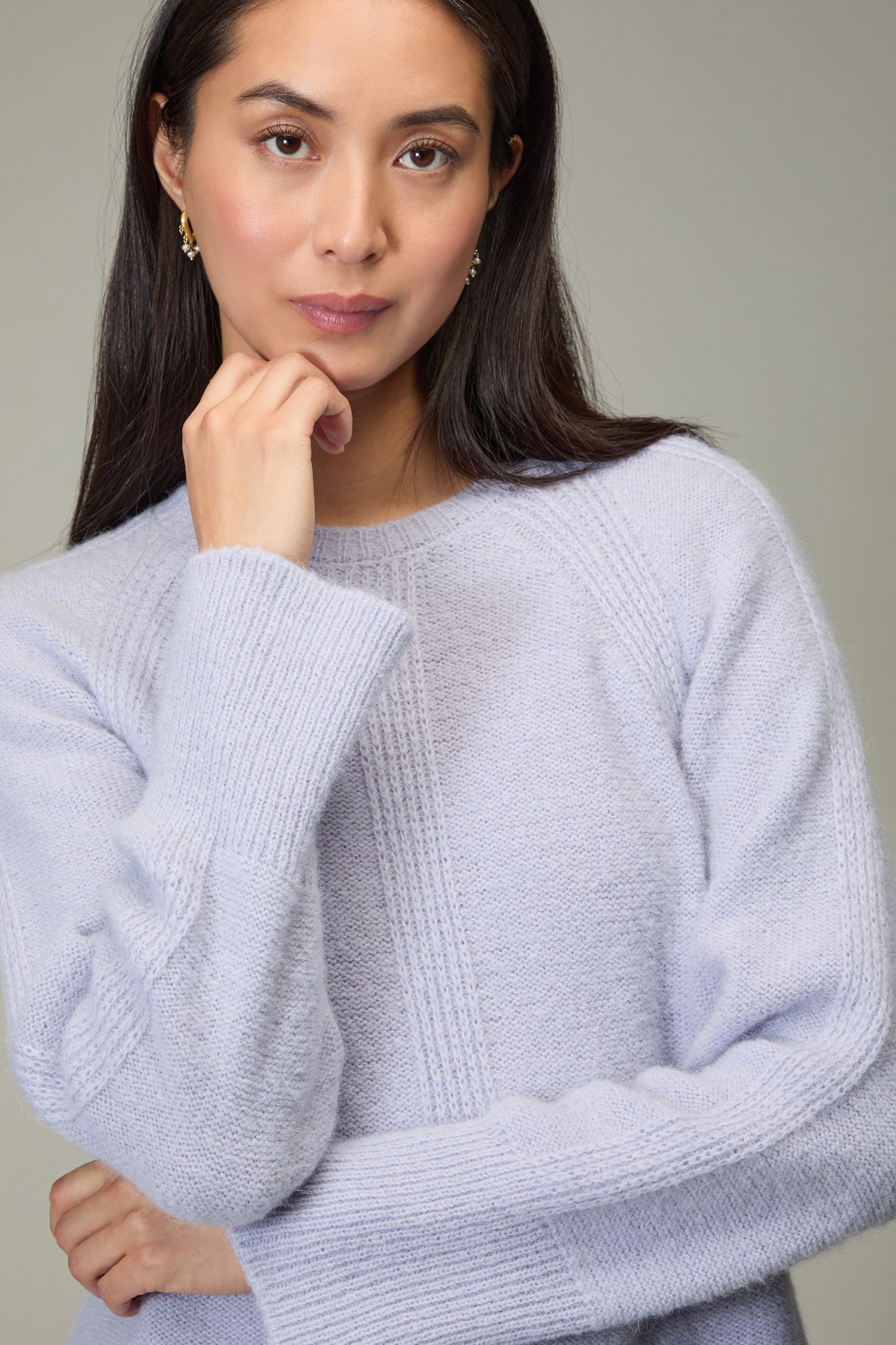 Alpaca Blend Seam Detail Jumper