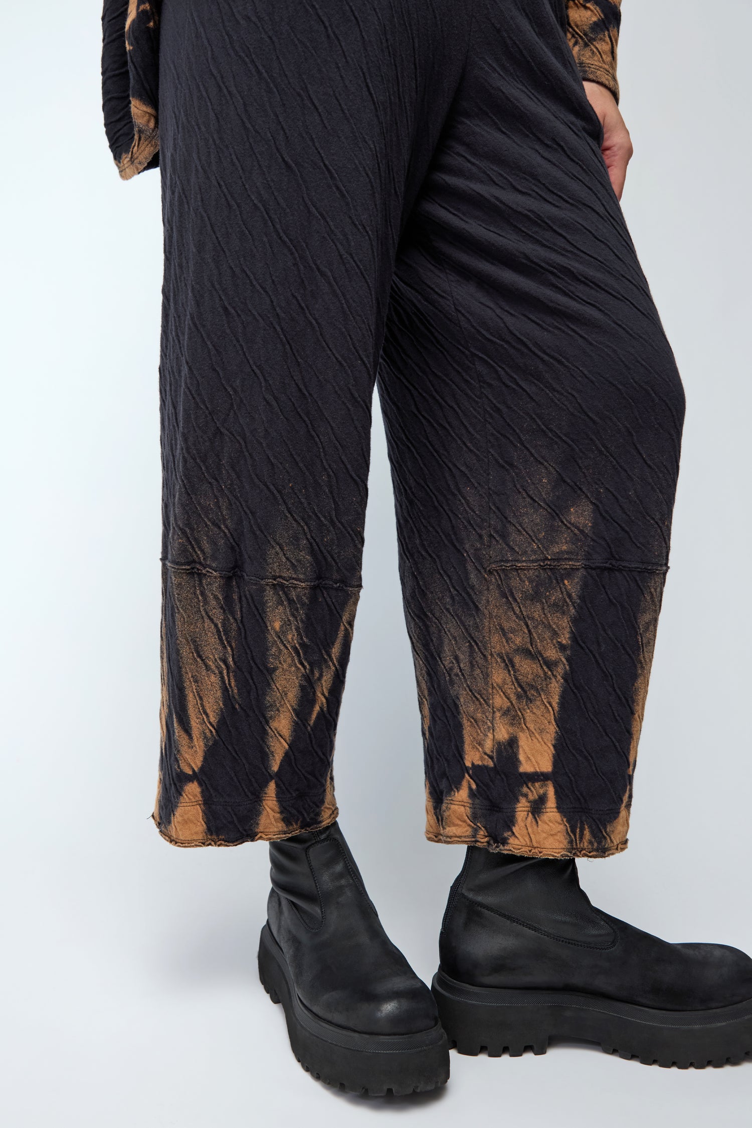 Tie Dye Hem Jersey Trouser