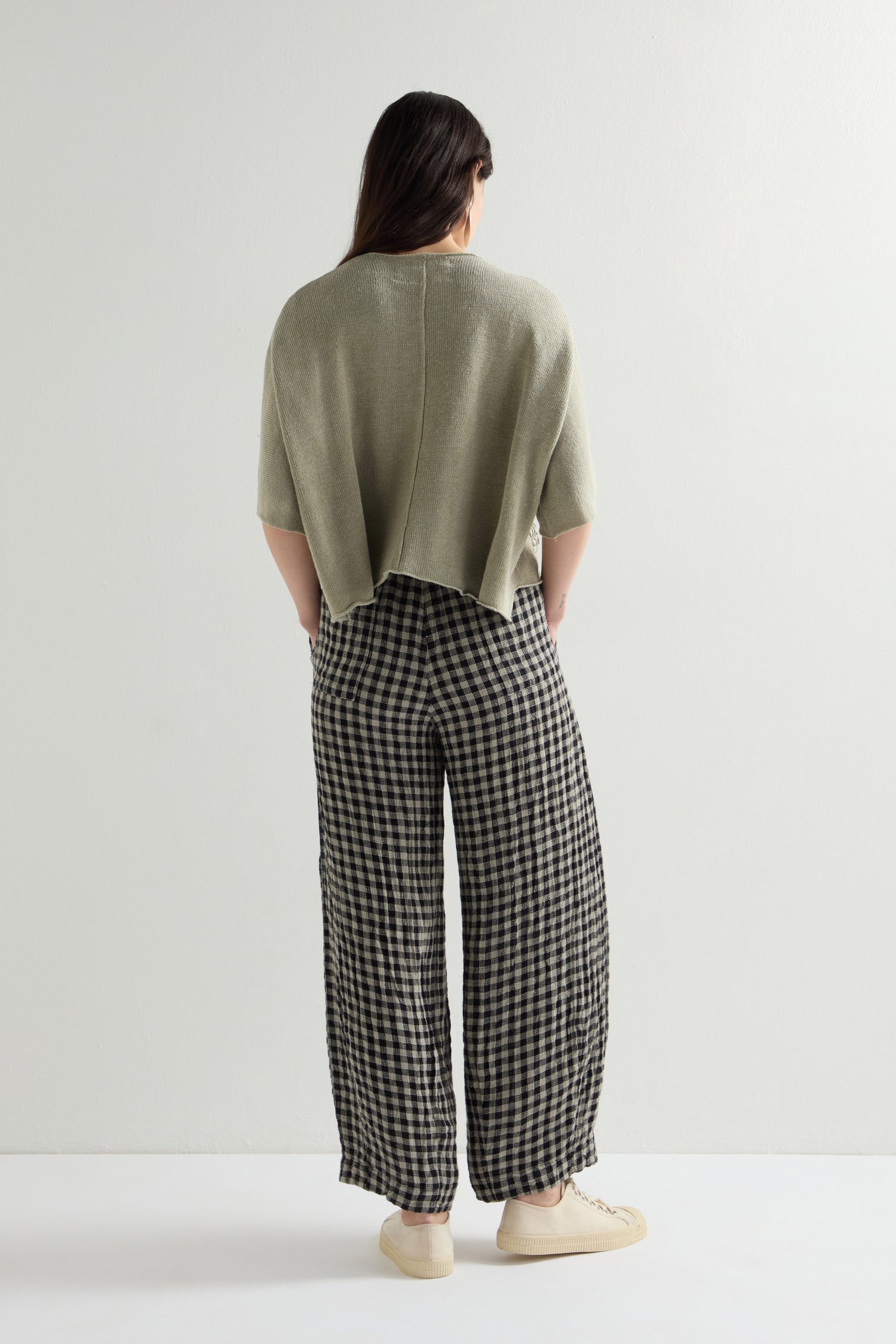 Linen Check Trouser