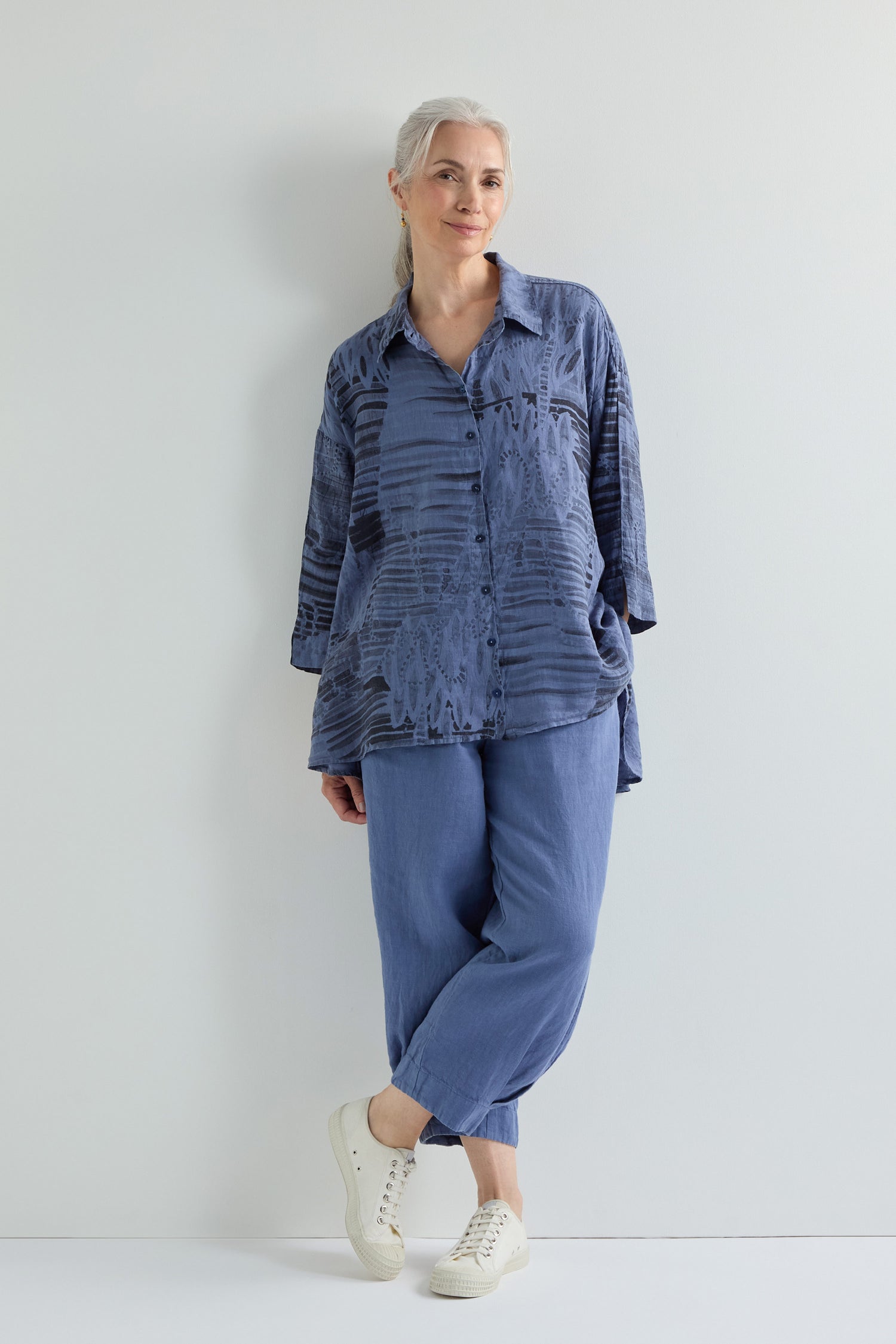 Print Linen Shirt