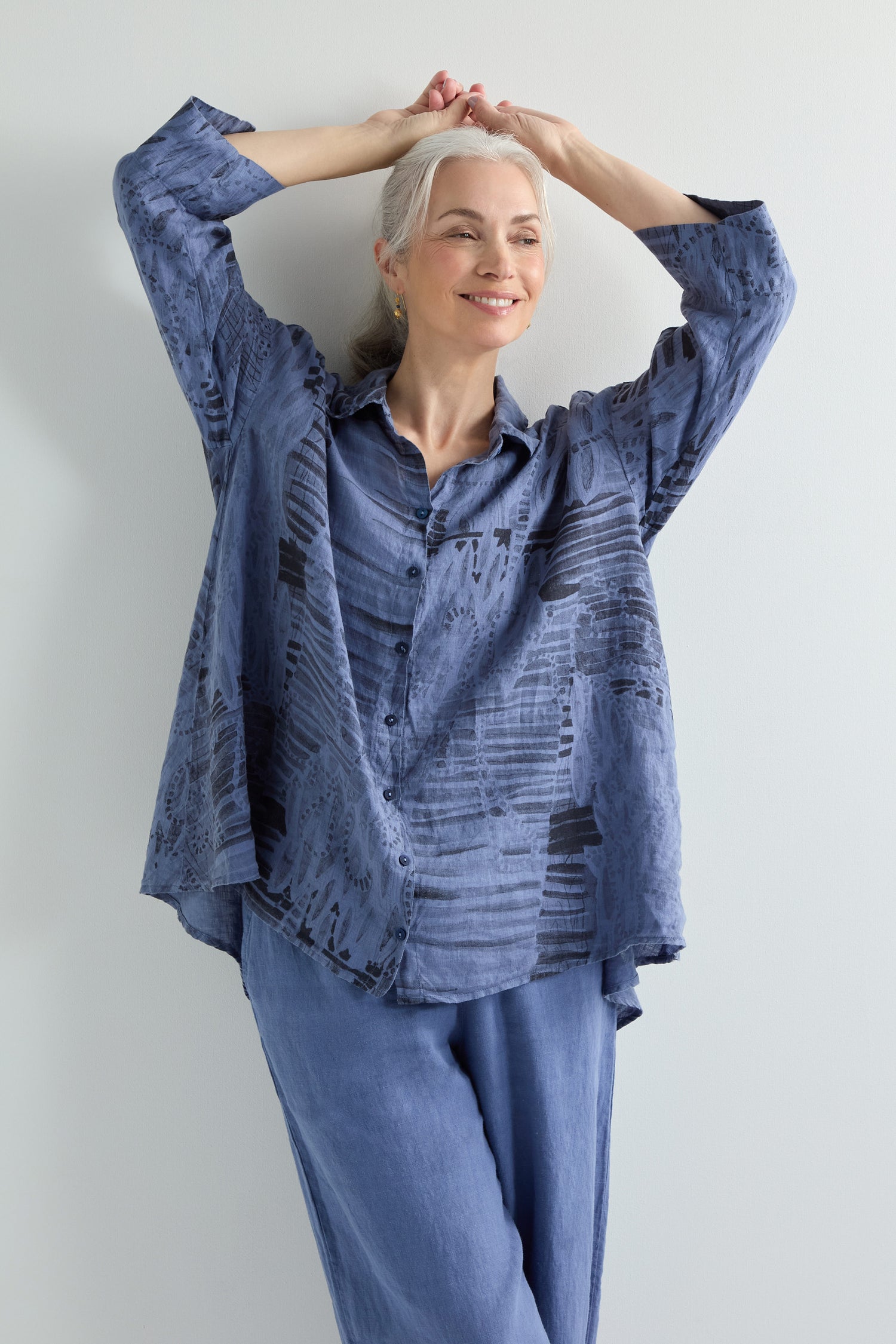 Print Linen Shirt
