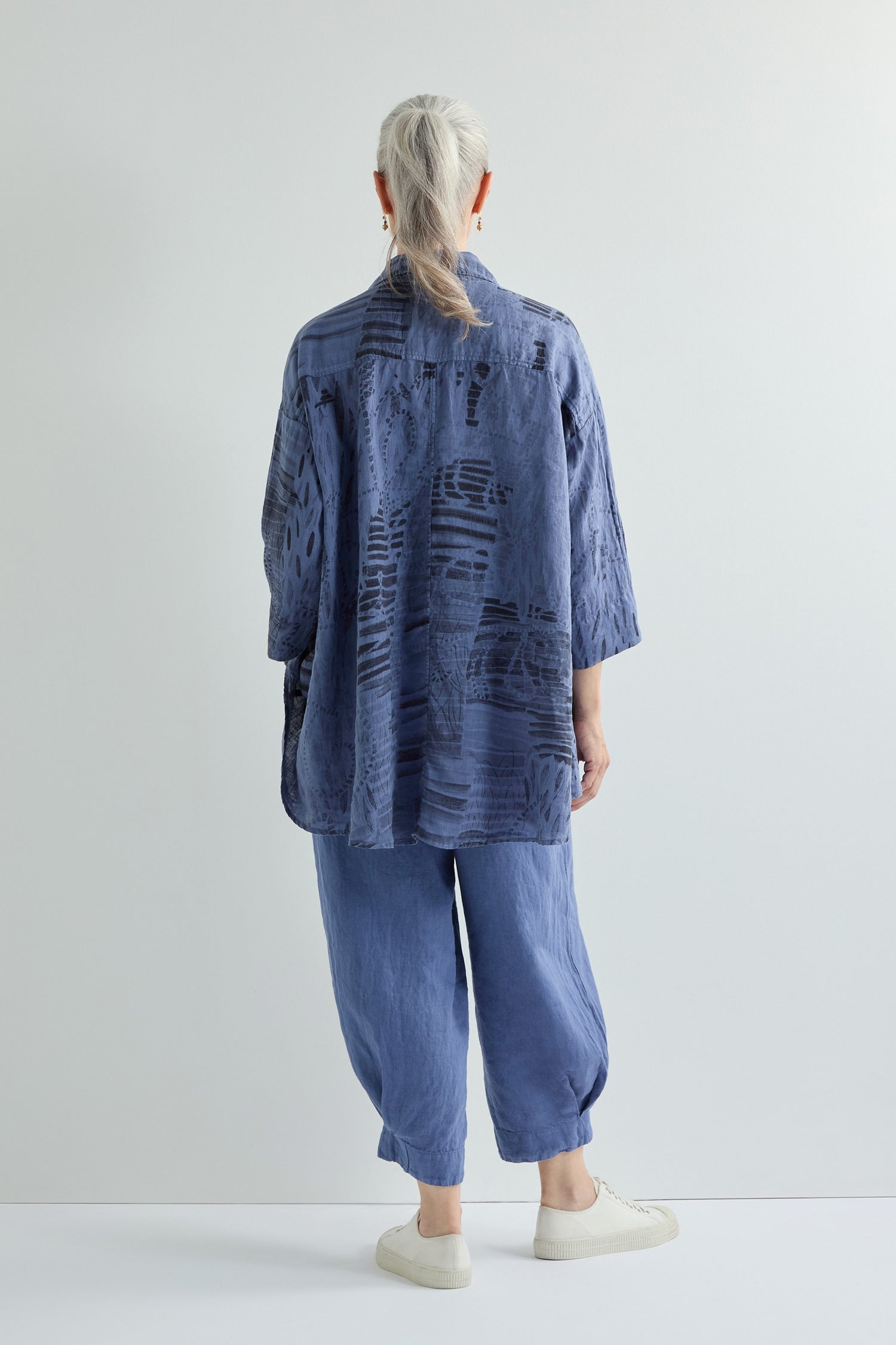 Print Linen Shirt