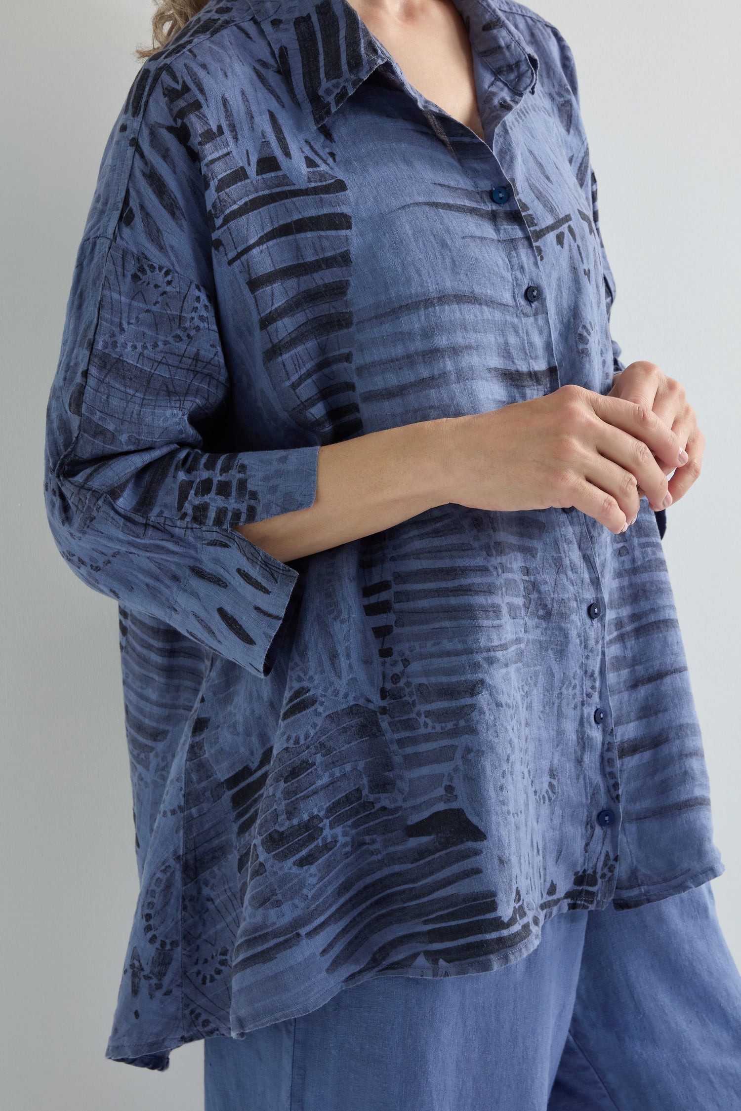Print Linen Shirt