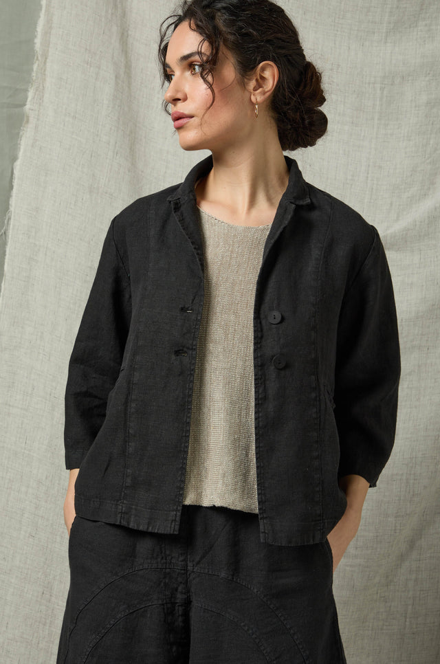 Linen shirt jacket womens sale