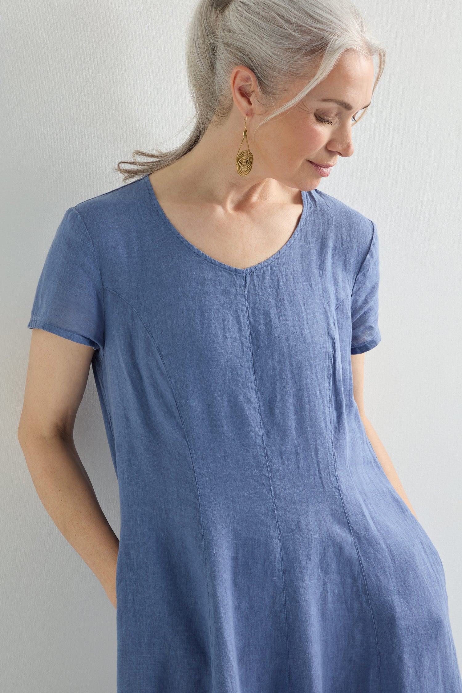 Ruched Hem Dress