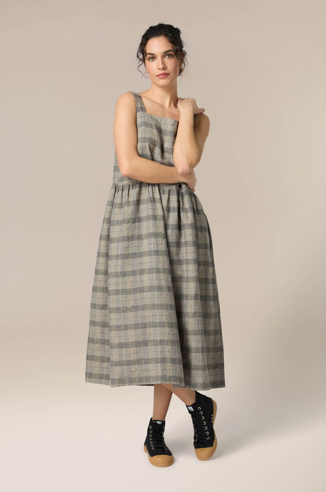 Pinafore hotsell check skirt