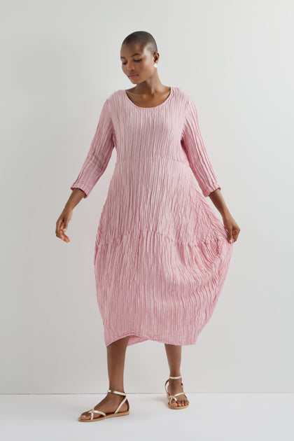 Silk Linen Bubble Dress