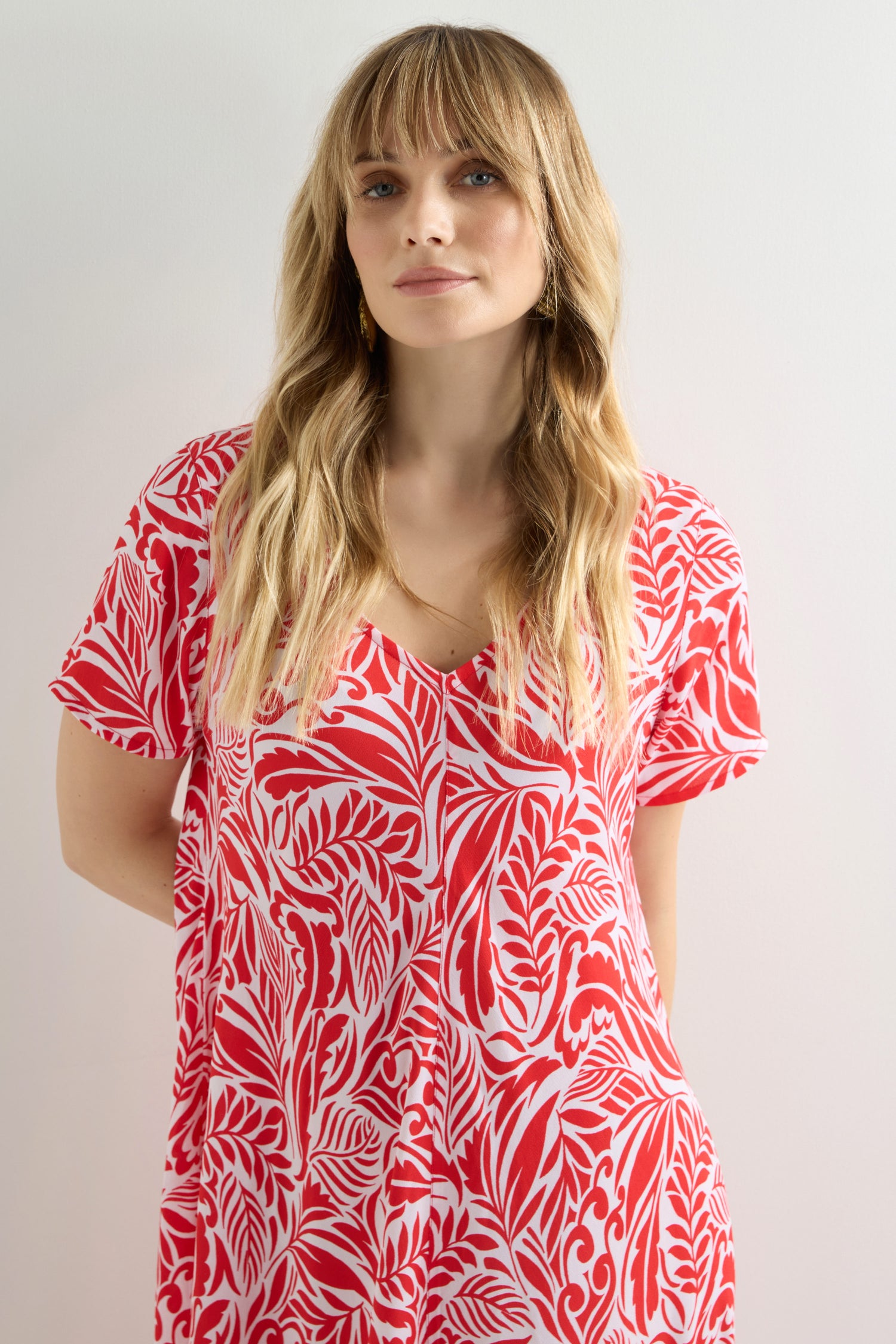 Tropical Fusion Print Bubble Dress
