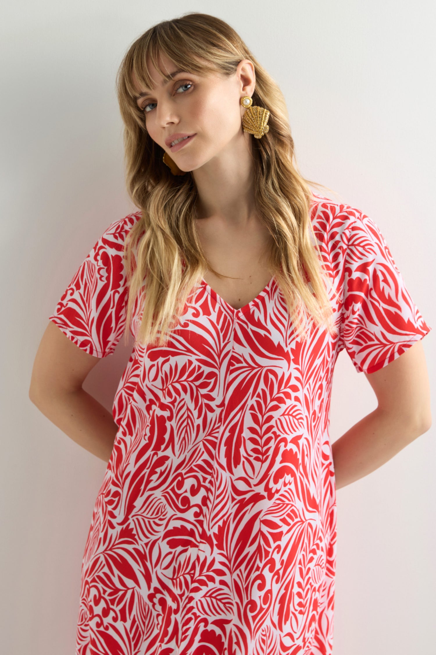 Tropical Fusion Print Bubble Dress