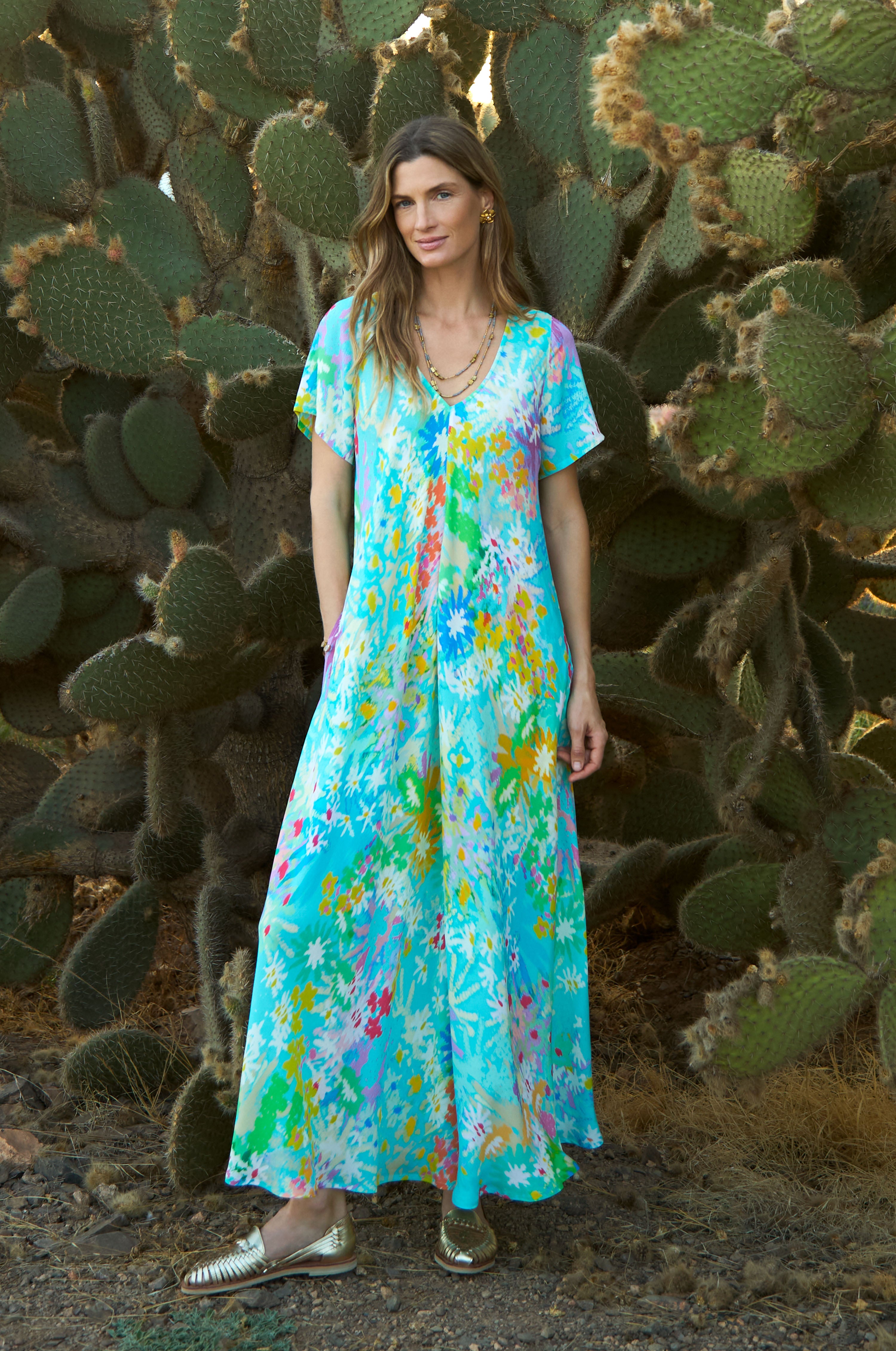 Floral Oasis Maxi Dress Multi / 5 Floral Oasis Maxi Dress Multi / 5