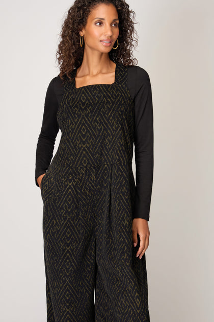Ornate Textured Cord Jumpsuit