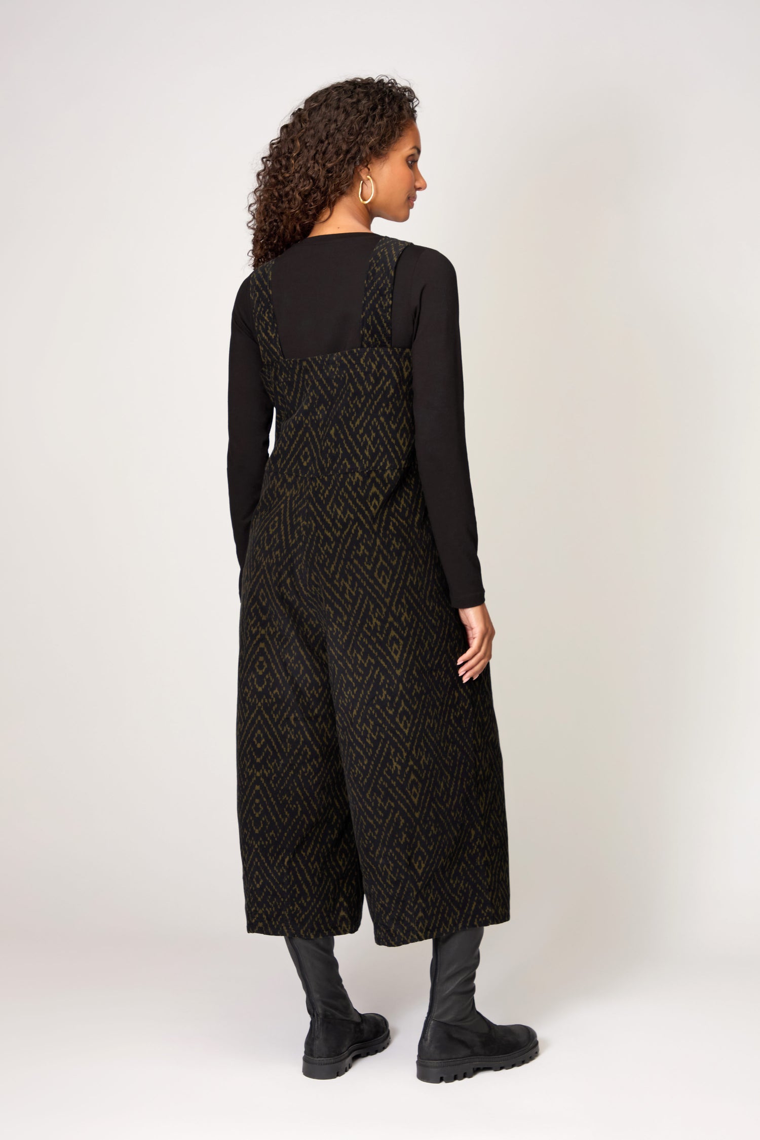 Ornate Textured Cord Jumpsuit