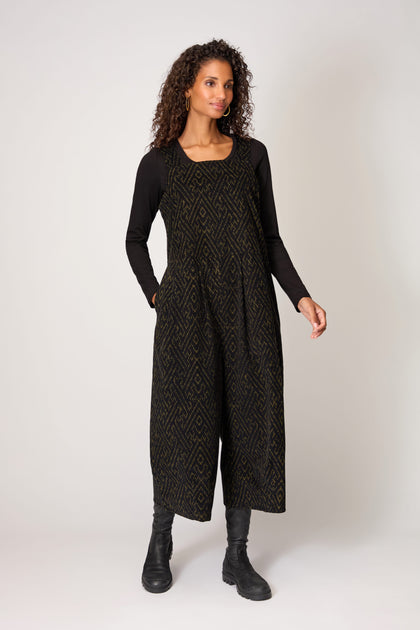 Ornate Textured Cord Jumpsuit
