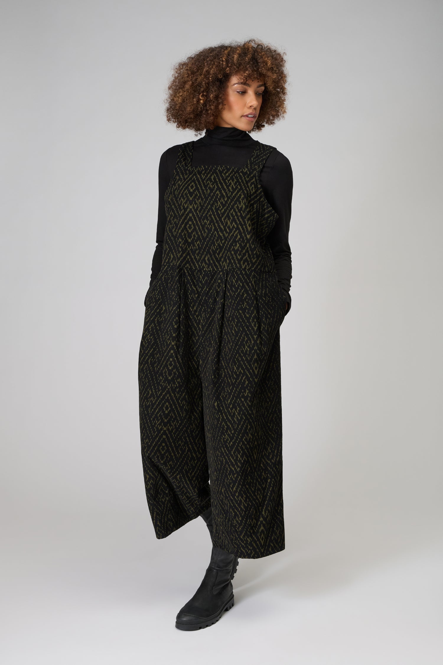 Ornate Textured Cord Jumpsuit