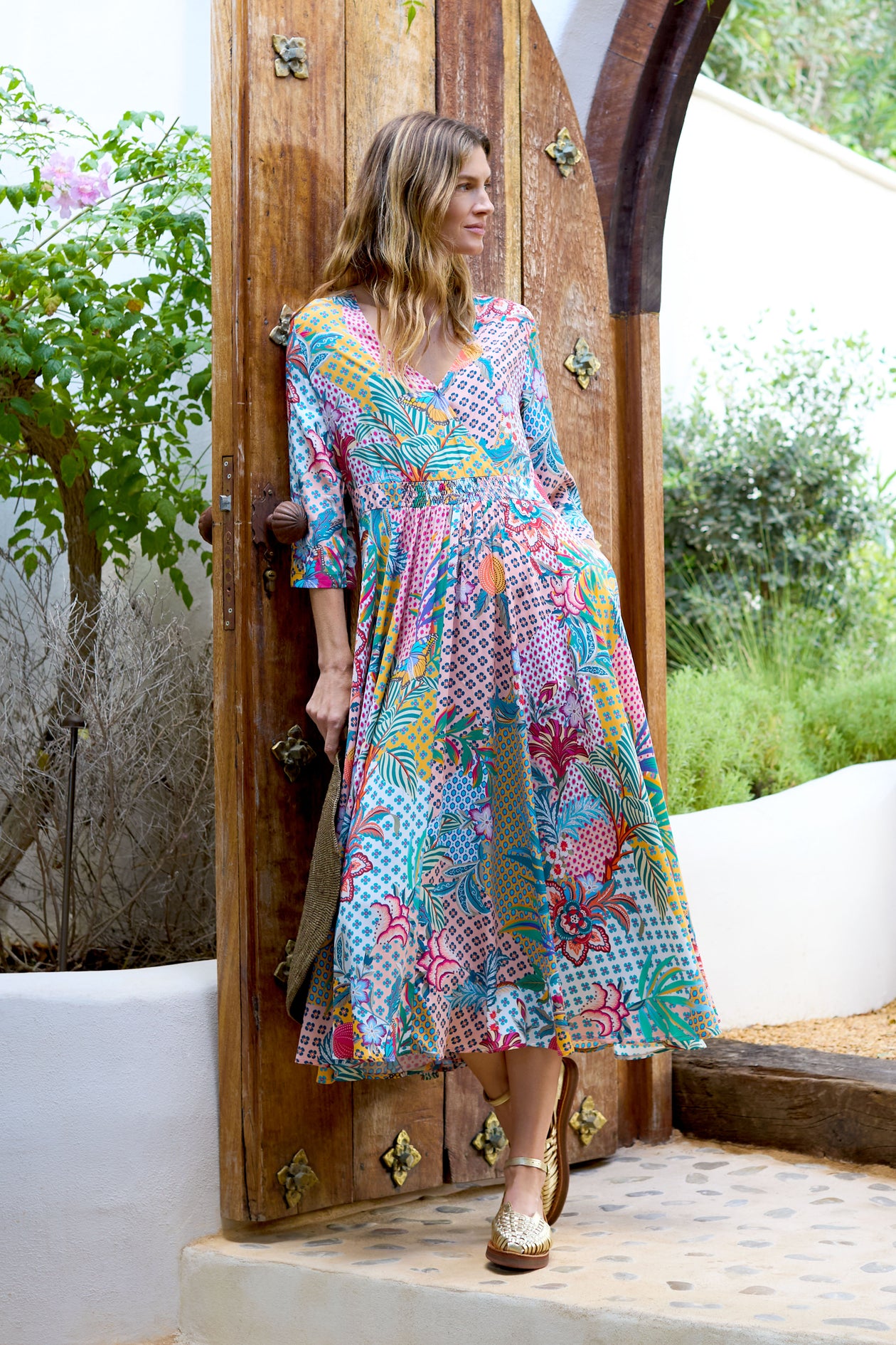 green emerald velvet dress Buy Luxe & Hardy Nora Flared Chiffon Maxi Roses Ruffle Gown main image 1
