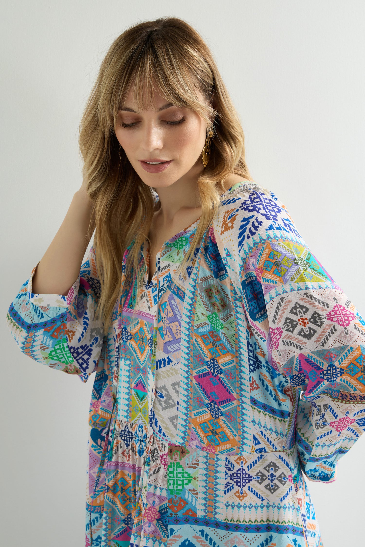 Modern Mosaic Patchwork Dress