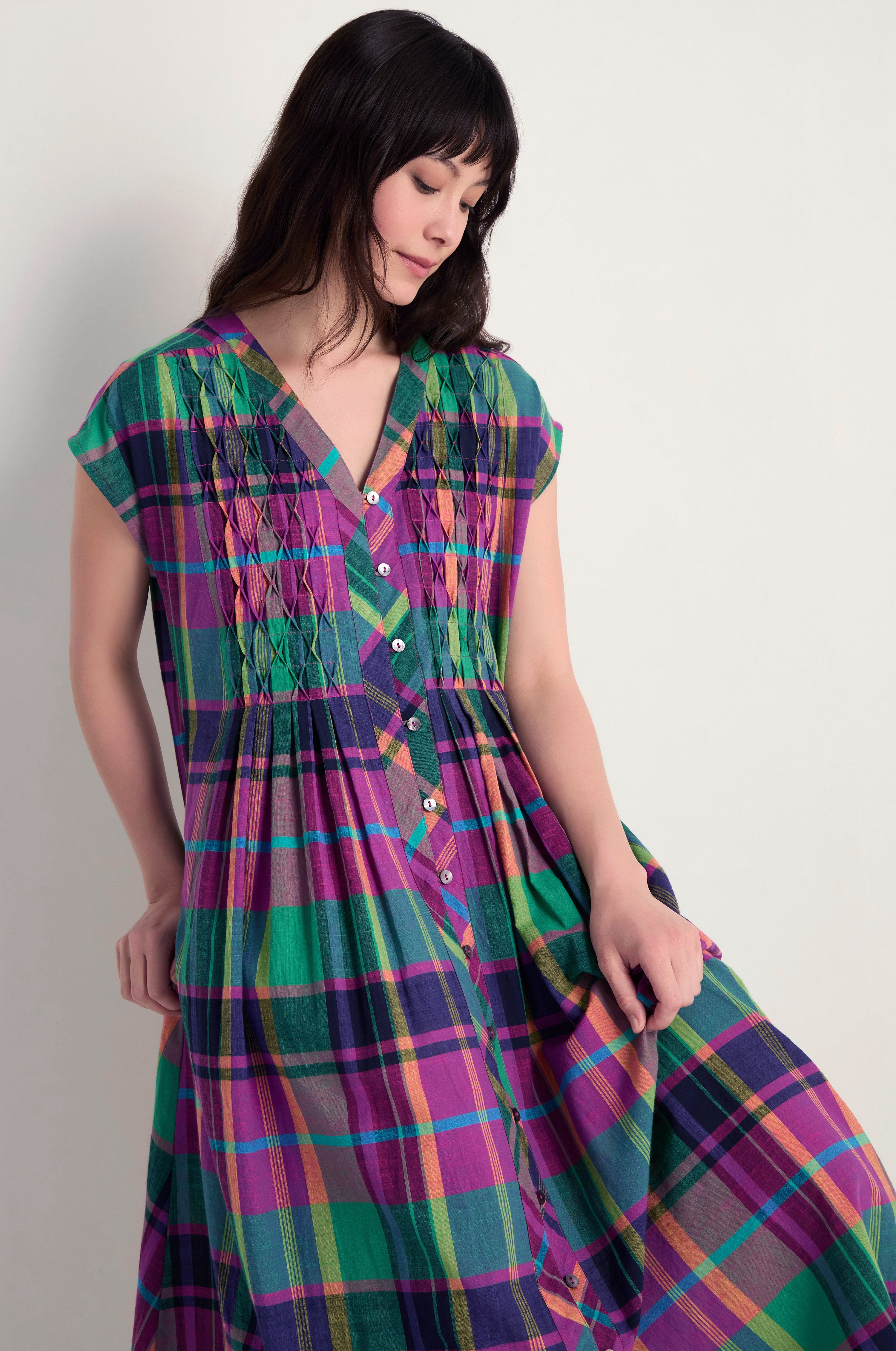 Madras Check Dress – Sahara