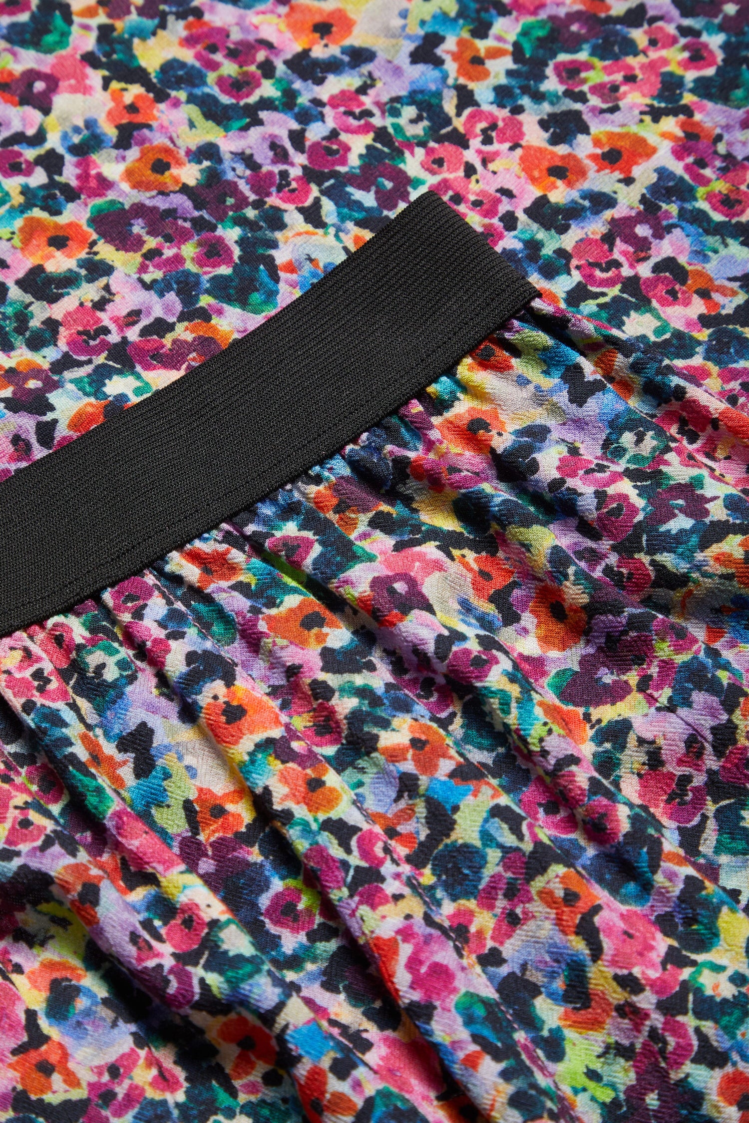 A close up of a Miniature Floral Garden Skirt.