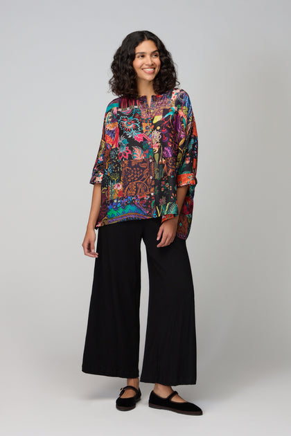 Sahara Patchwork Silk Shirt