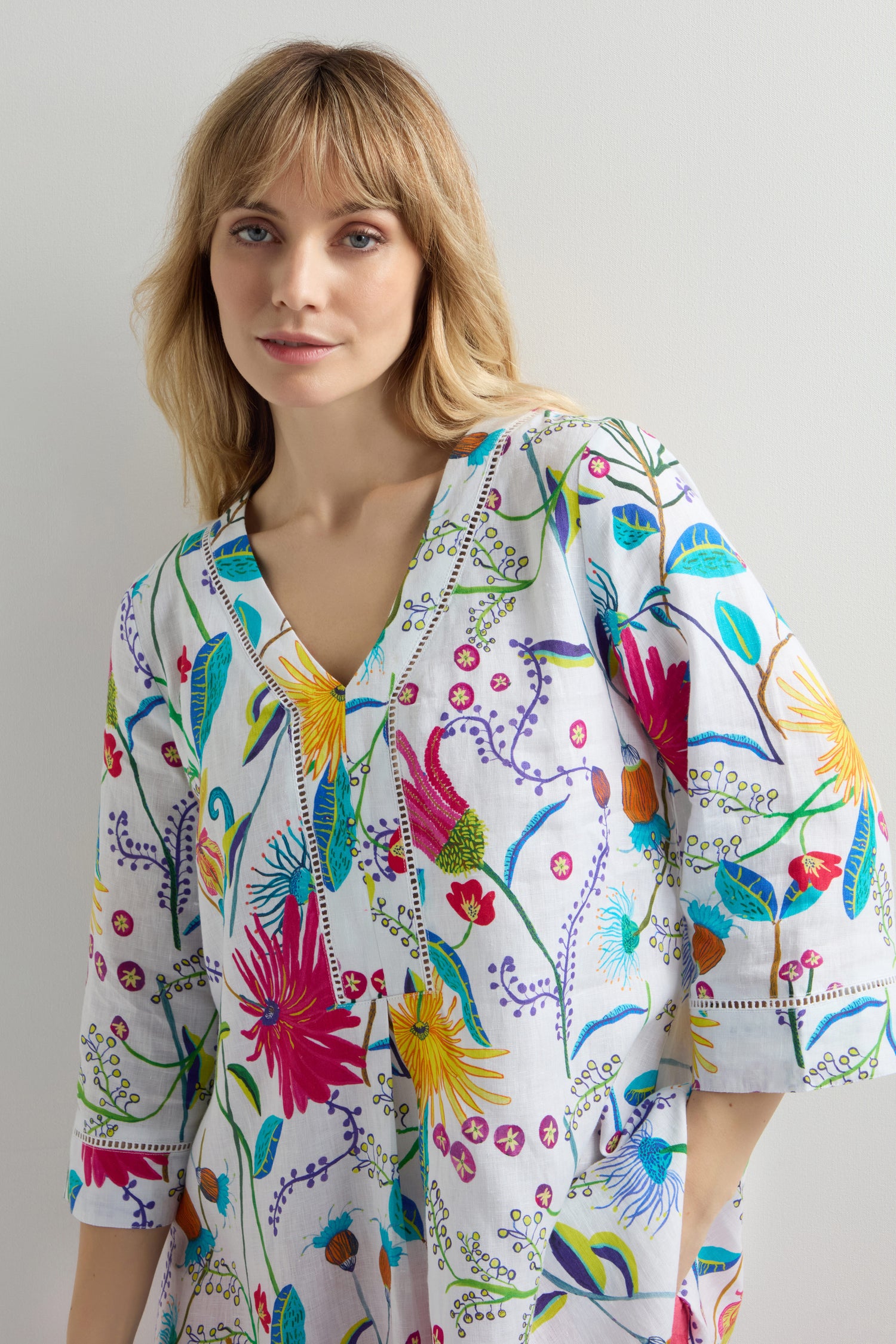 Wild Garden Linen Tunic