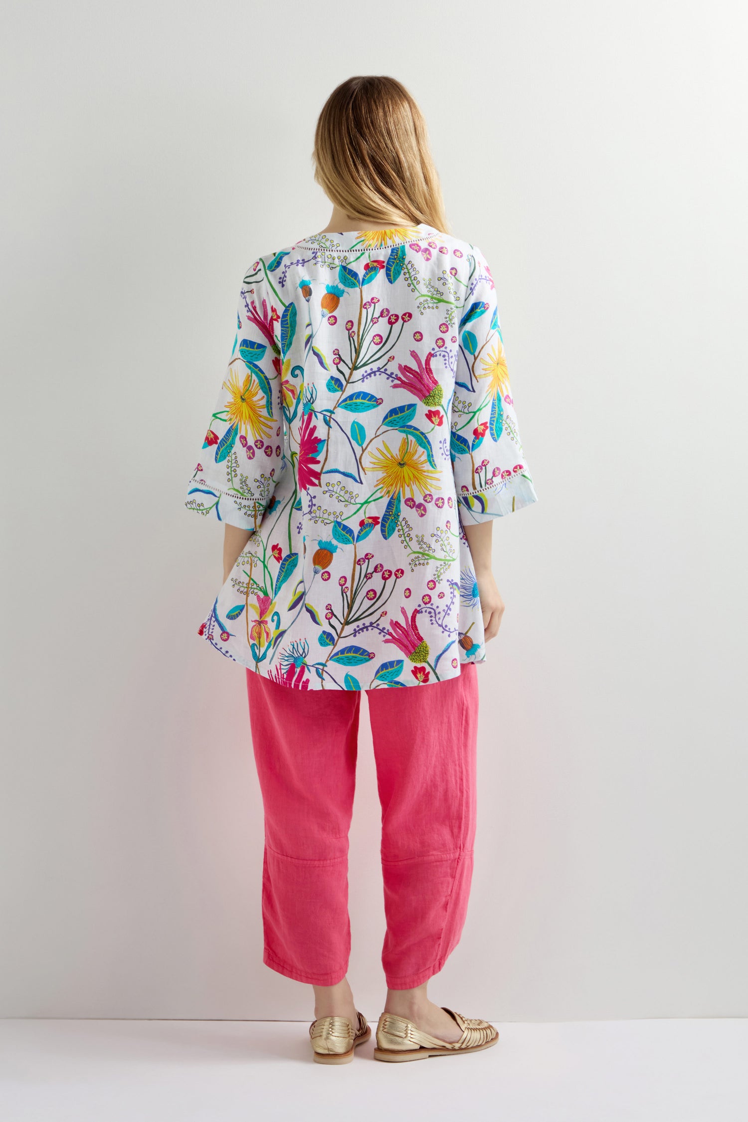 Wild Garden Linen Tunic