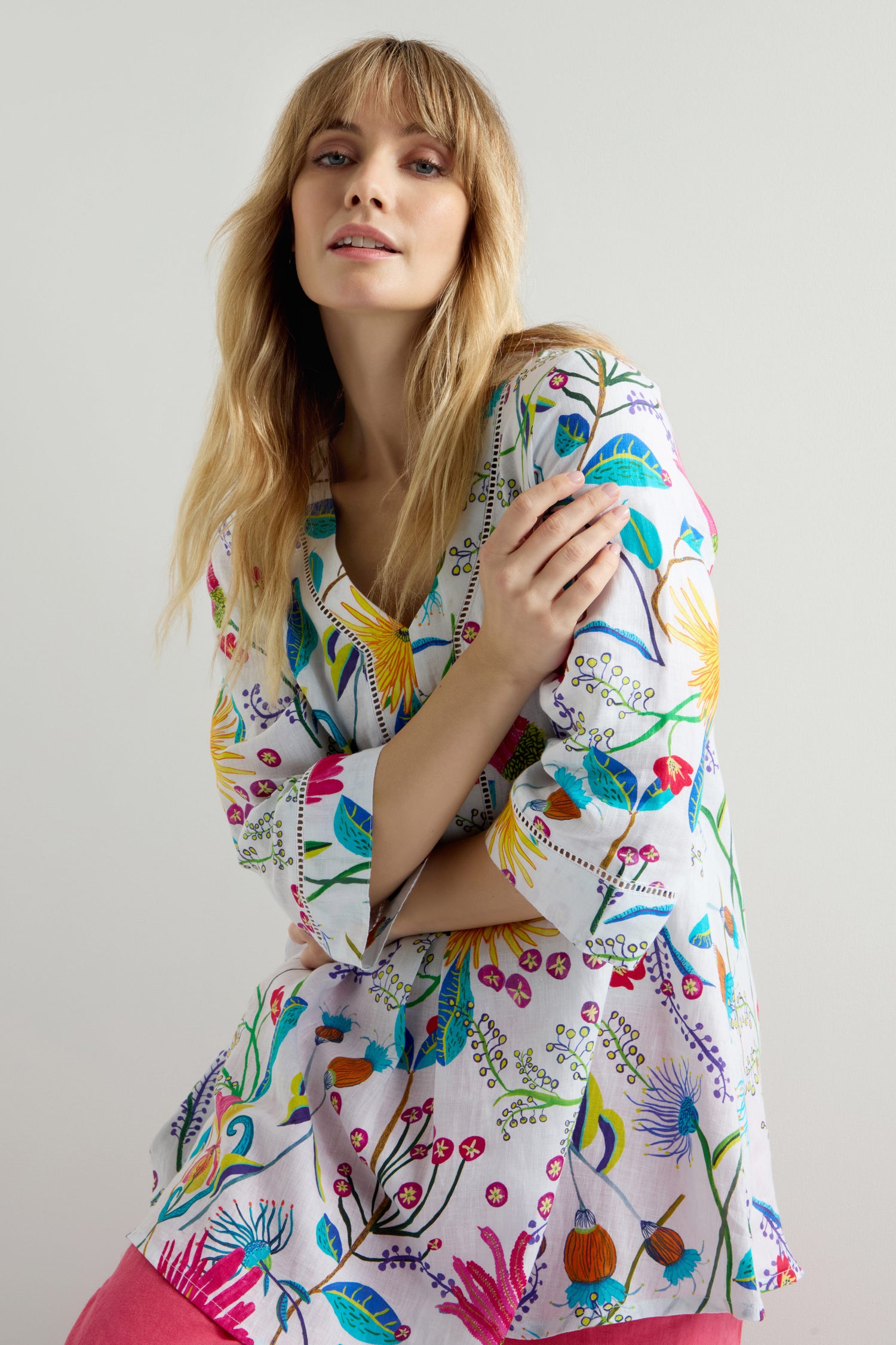 Wild Garden Linen Tunic