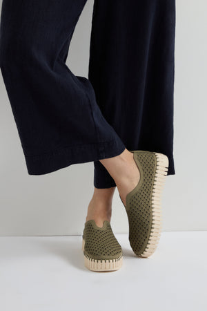Tulip Platform Slip On Shoes