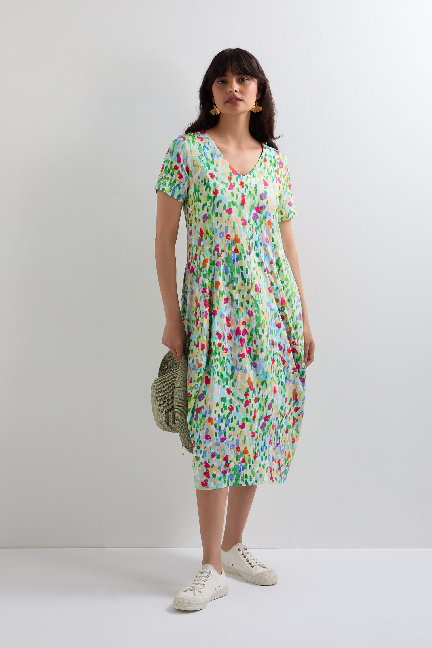 Impressionist Garden Jersey Dress