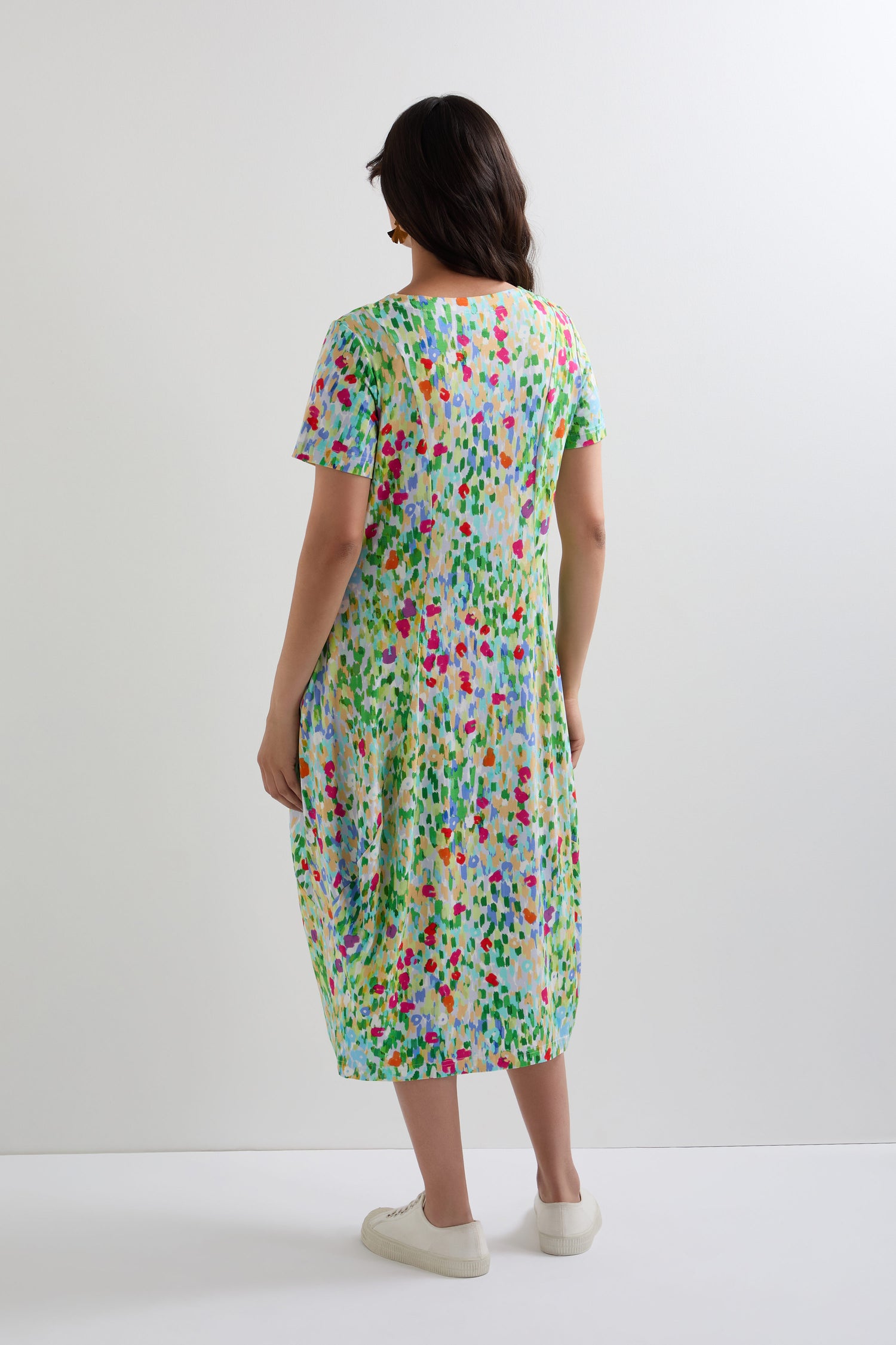 Impressionist Garden Jersey Dress
